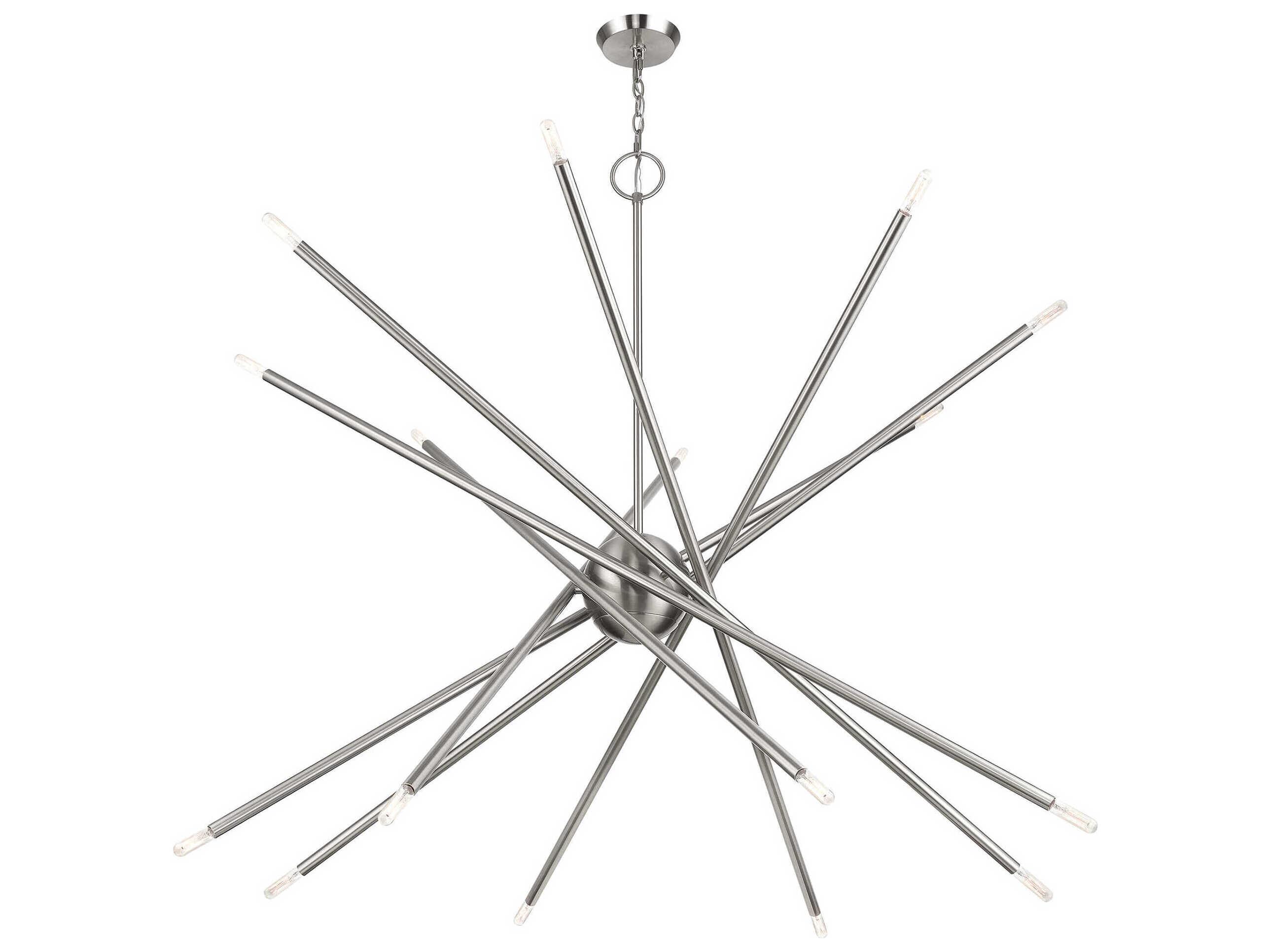Livex Lighting Soho 16-Light Brushed Nickel Chandelier