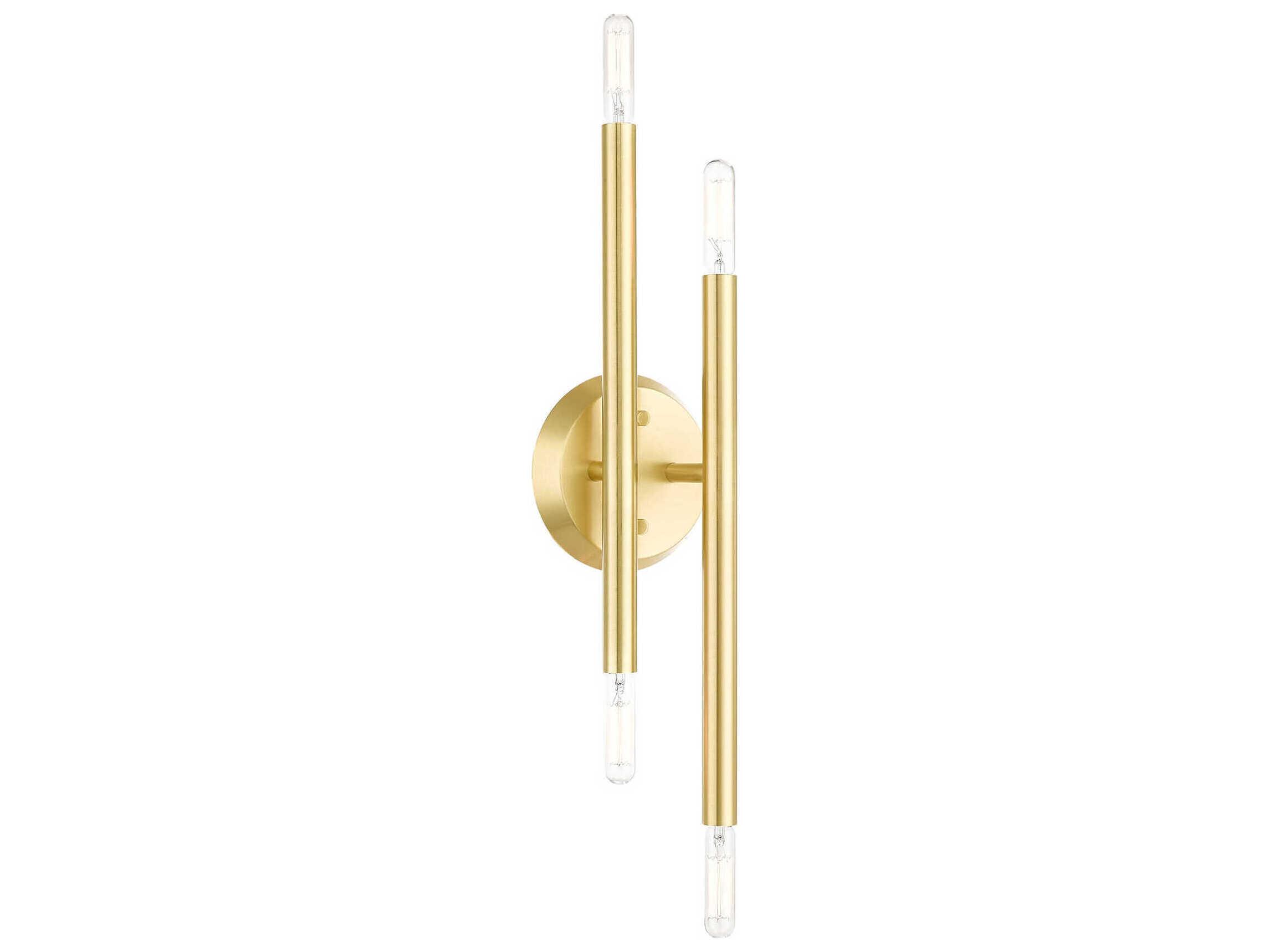 Livex Lighting Soho 4-Light Satin Brass Wall Sconce