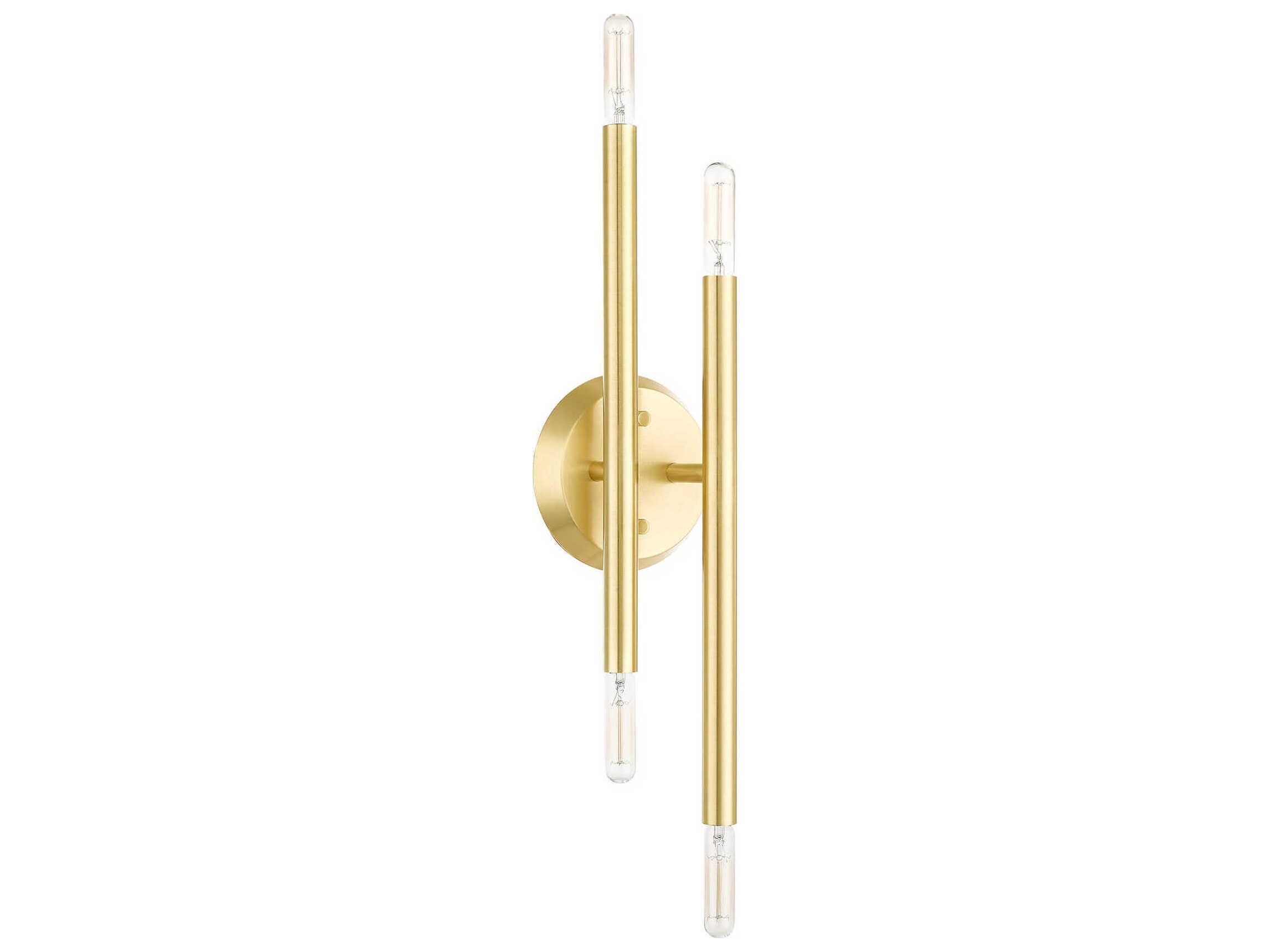 Livex Lighting Soho 4-Light Satin Brass Wall Sconce