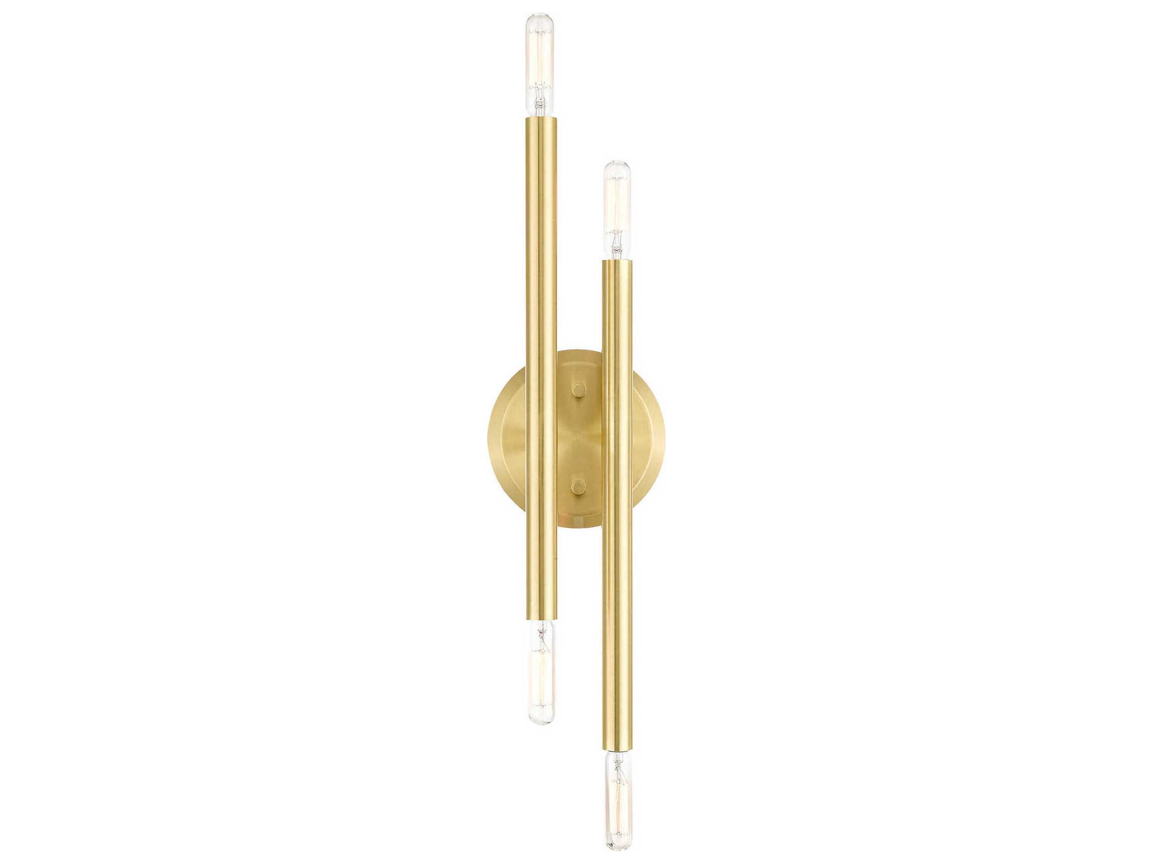 Livex Lighting Soho 4-Light Satin Brass Wall Sconce