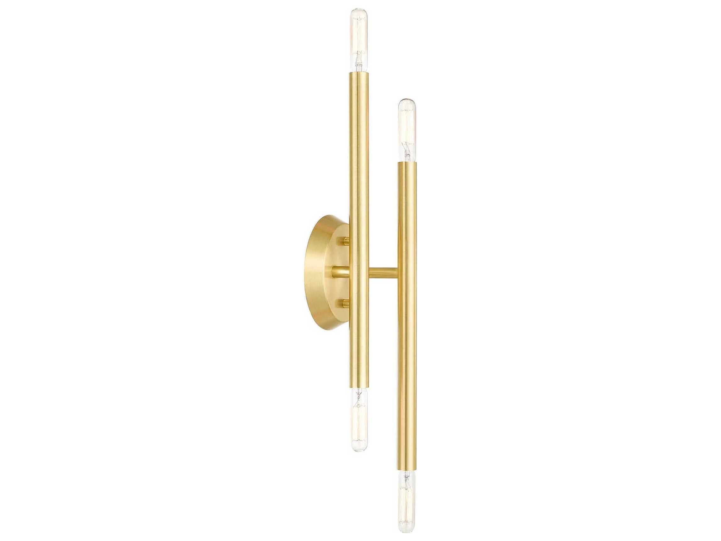 Livex Lighting Soho 4-Light Satin Brass Wall Sconce