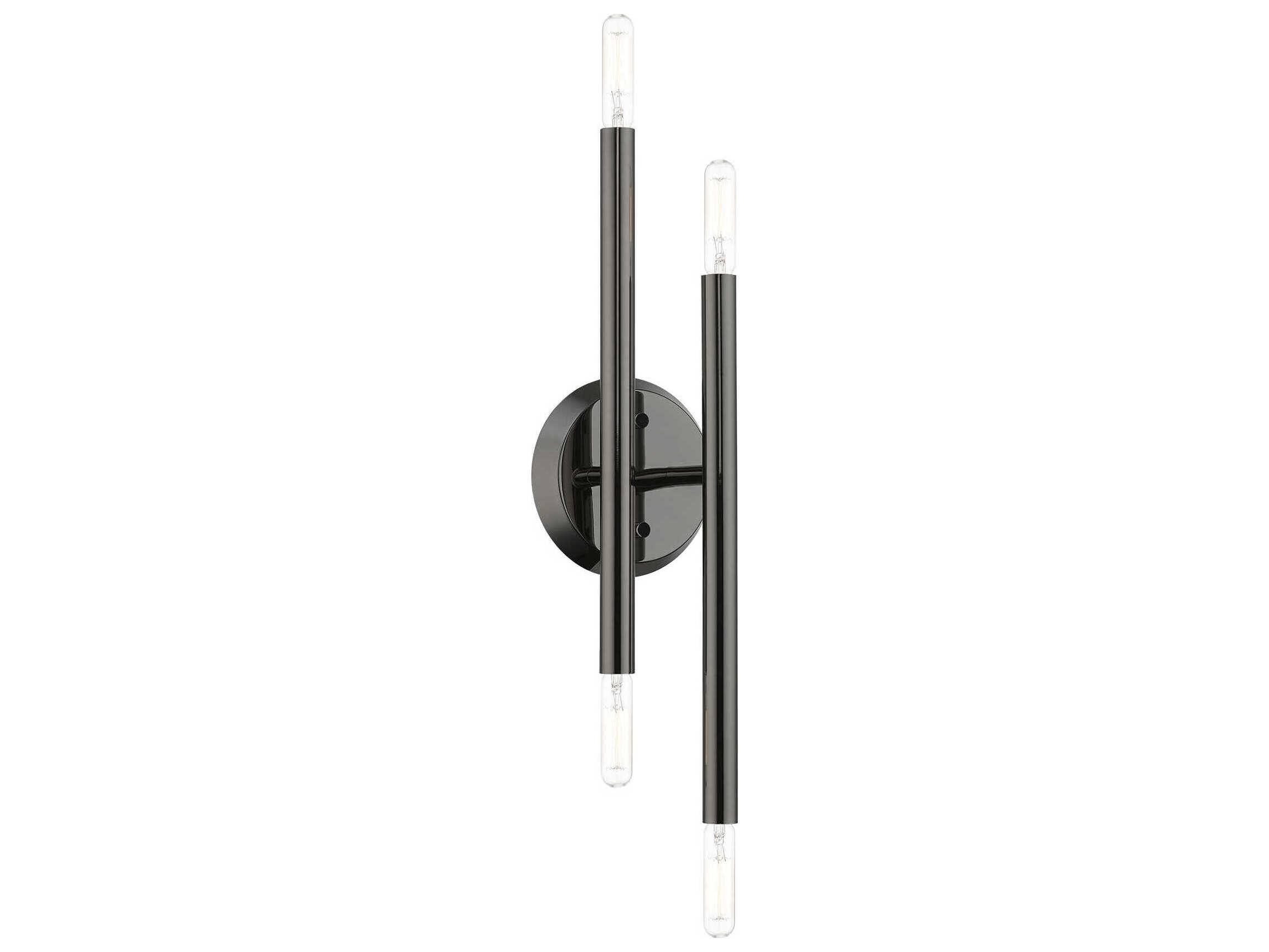 Livex Lighting Soho 4-Light Black Chrome Wall Sconce