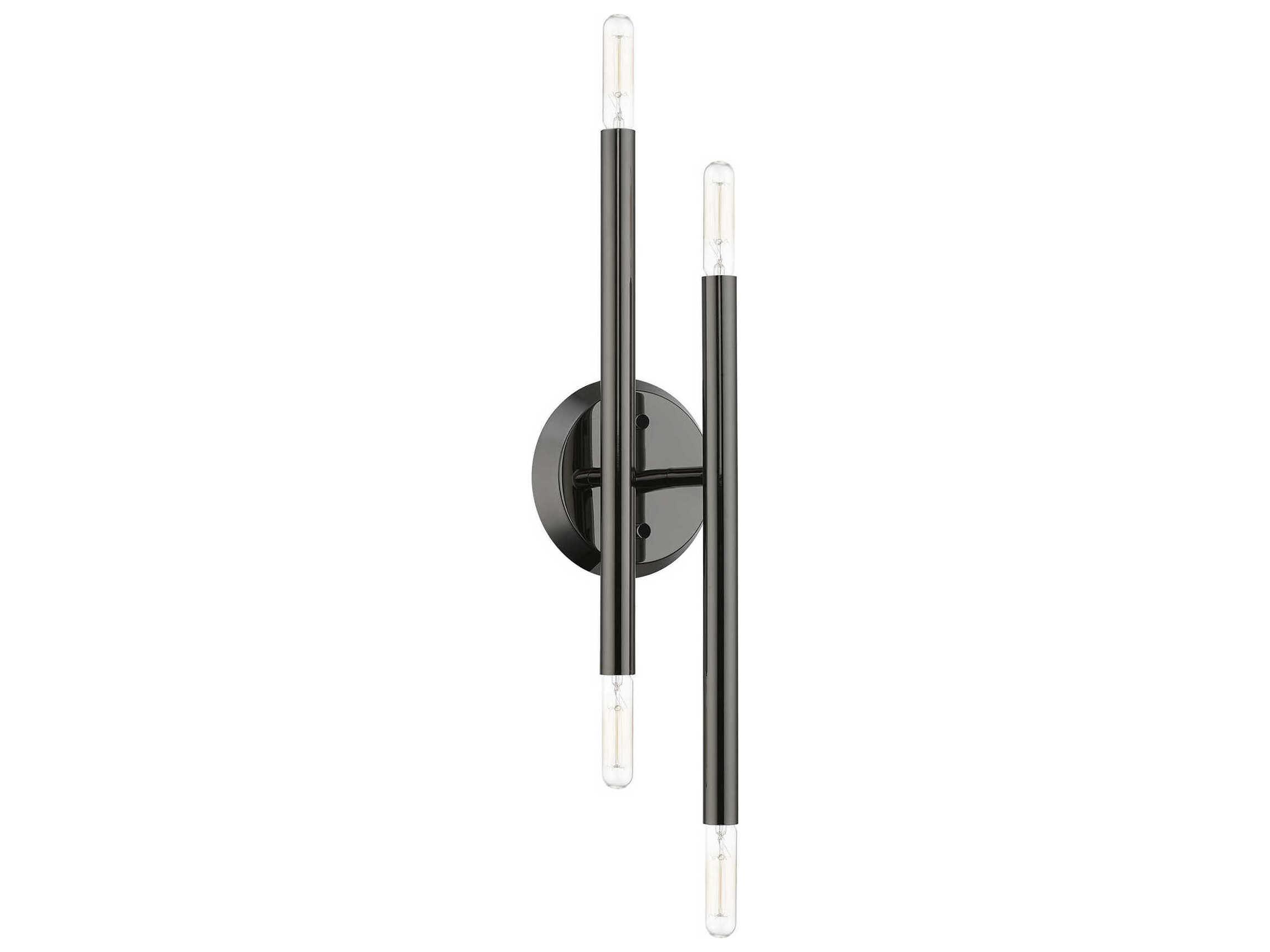 Livex Lighting Soho 4-Light Black Chrome Wall Sconce