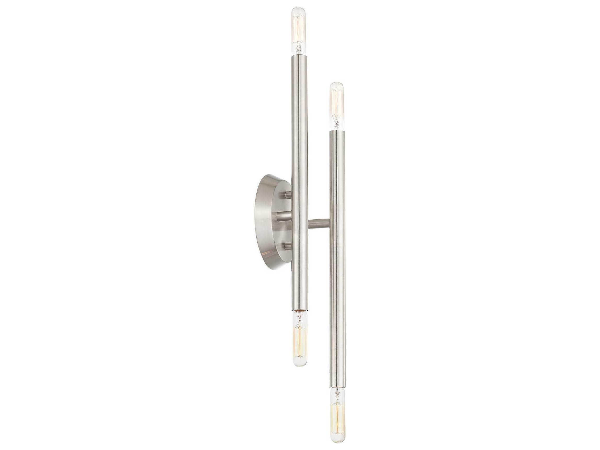 Livex Lighting Soho 4-Light Brushed Nickel Wall Sconce
