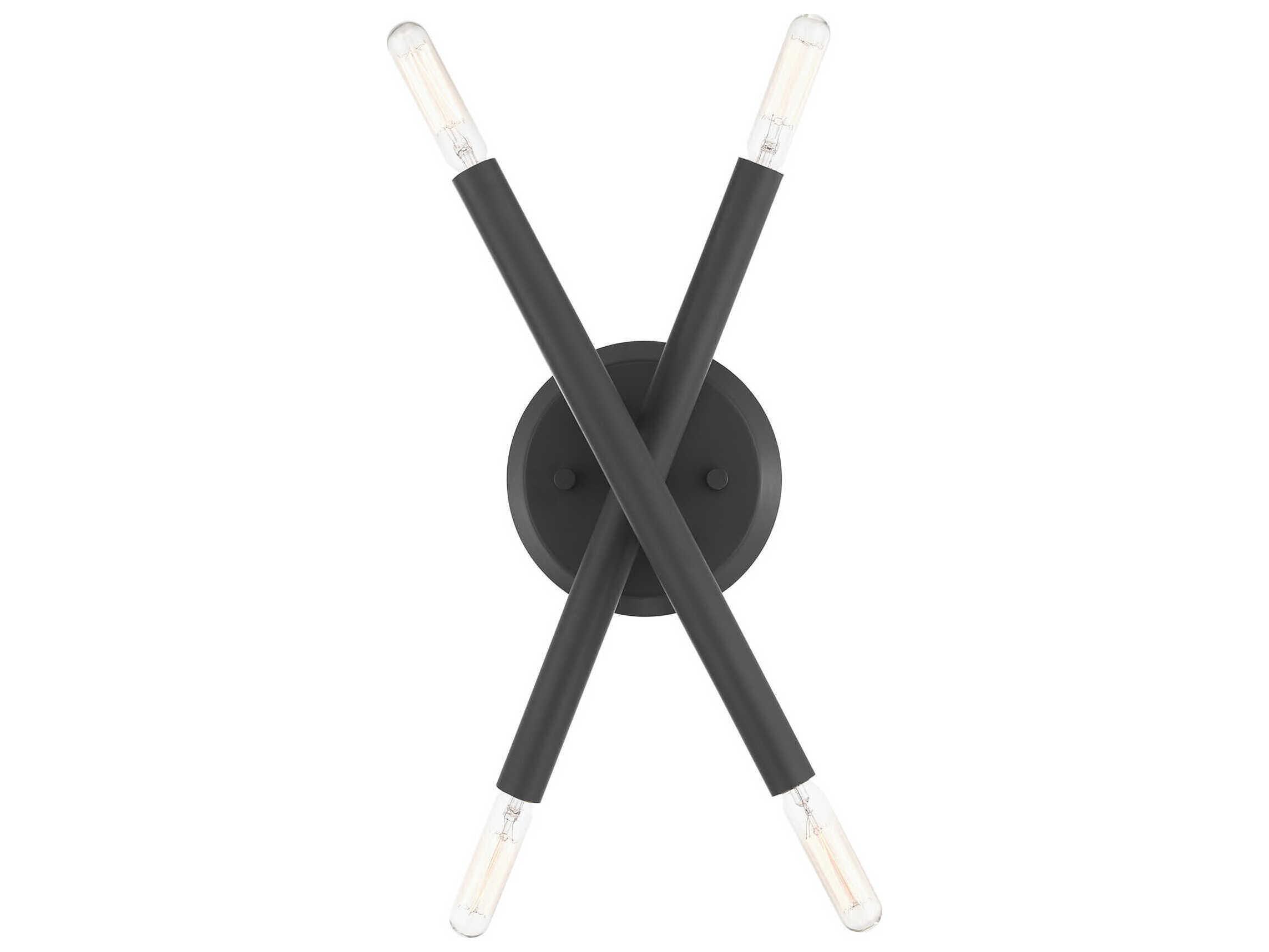 Livex Lighting Soho 4-Light Scandinavian Gray Wall Sconce