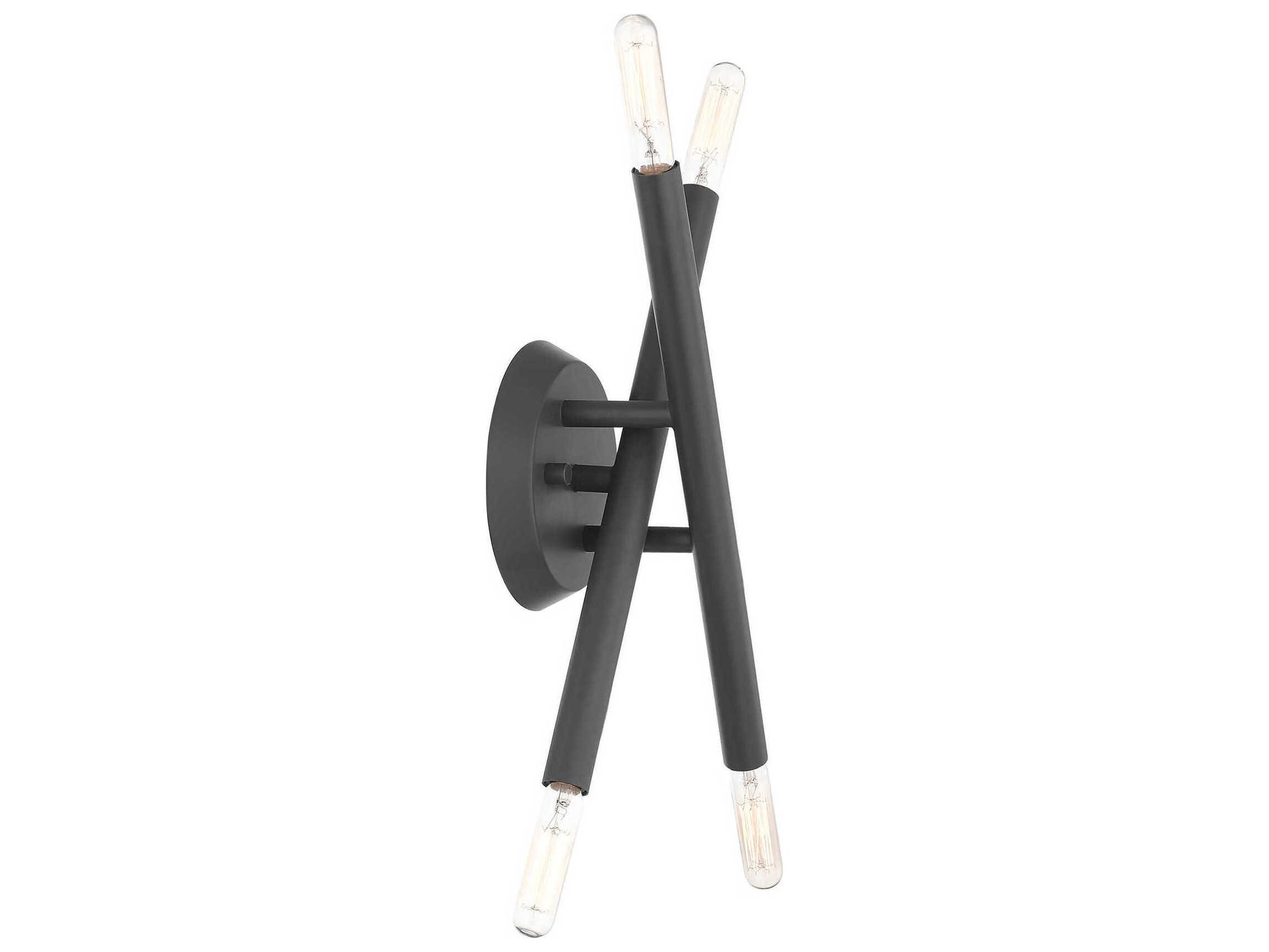 Livex Lighting Soho 4-Light Scandinavian Gray Wall Sconce