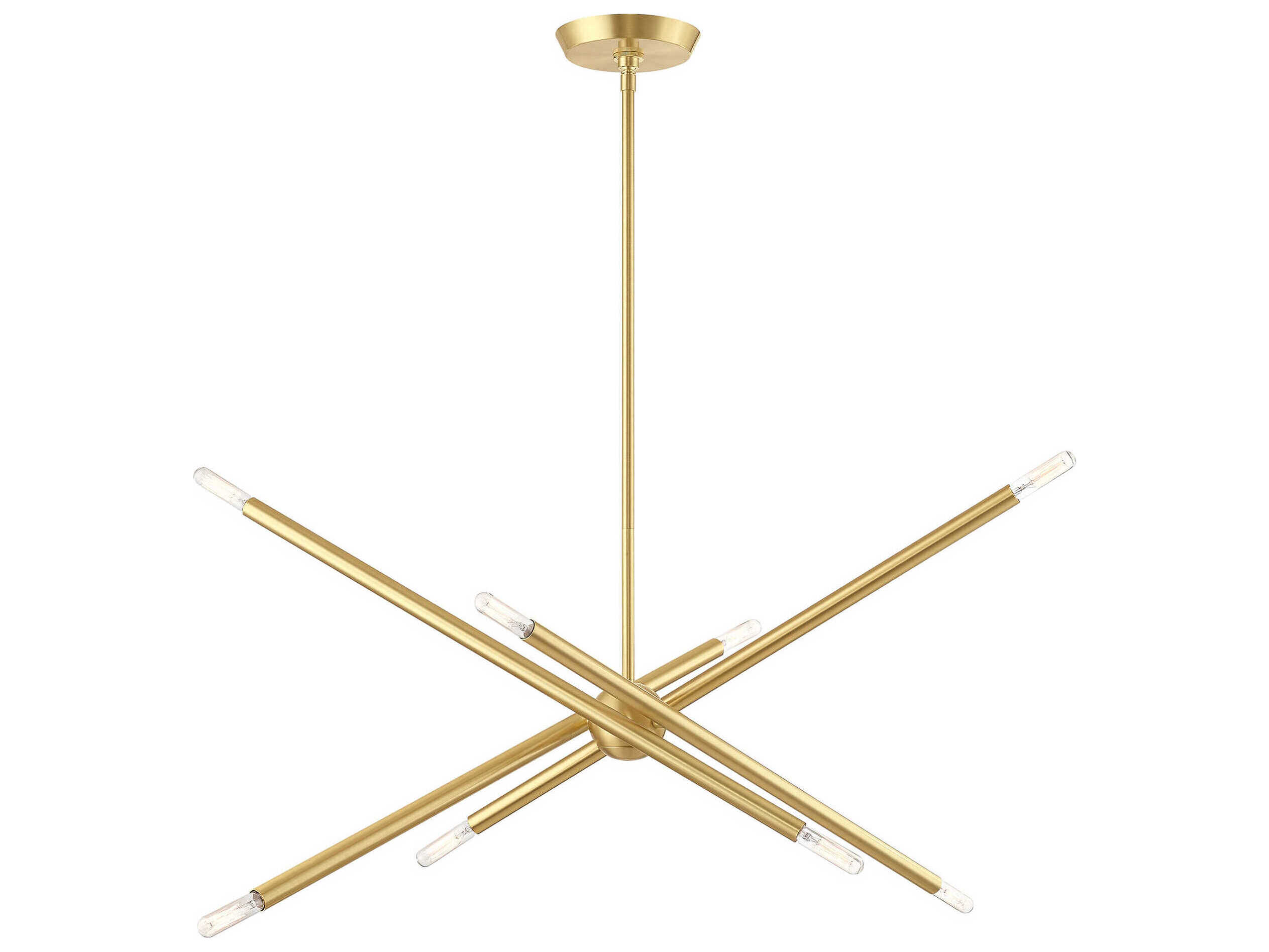 Livex Lighting Soho 8-Light Satin Brass Linear Island Pendant