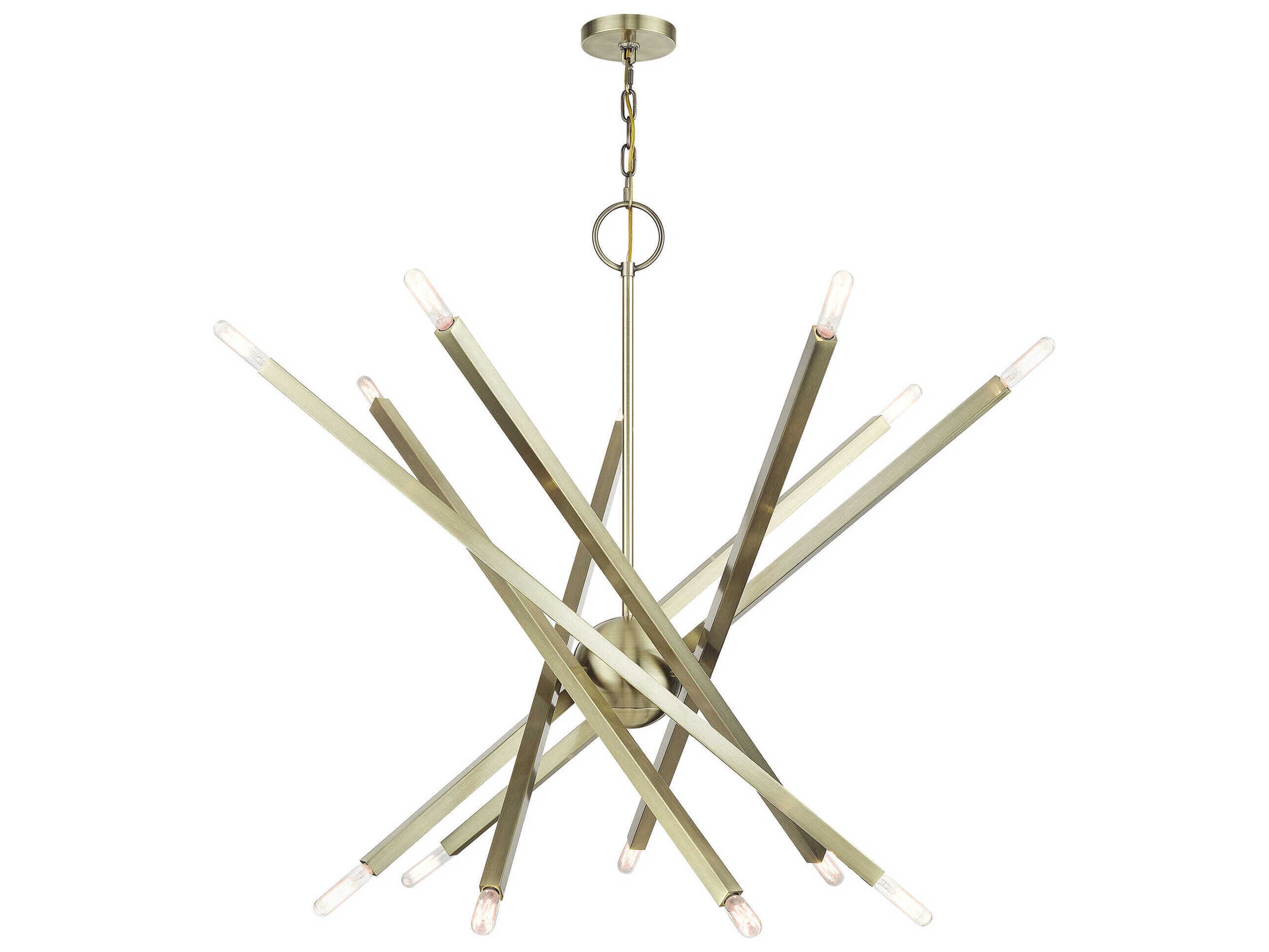 Livex Lighting Monaco 14-Light Antique Brass Chandelier