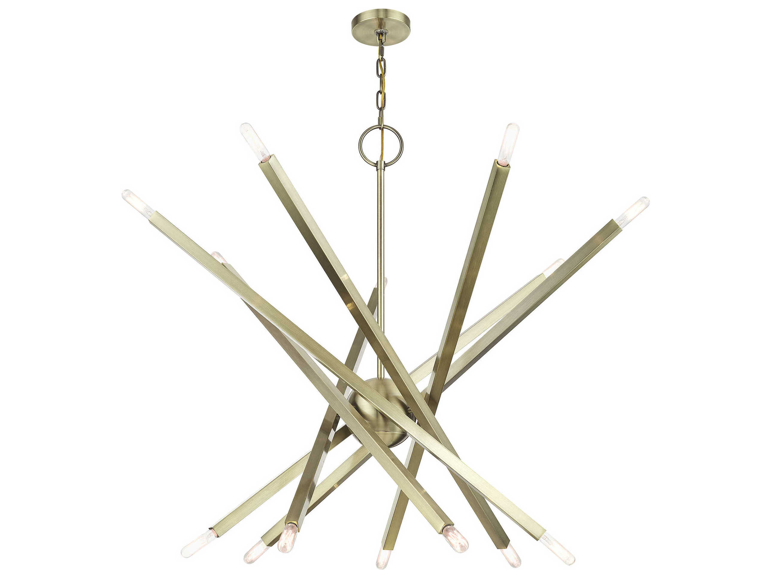 Livex Lighting Monaco 14-Light Antique Brass Chandelier