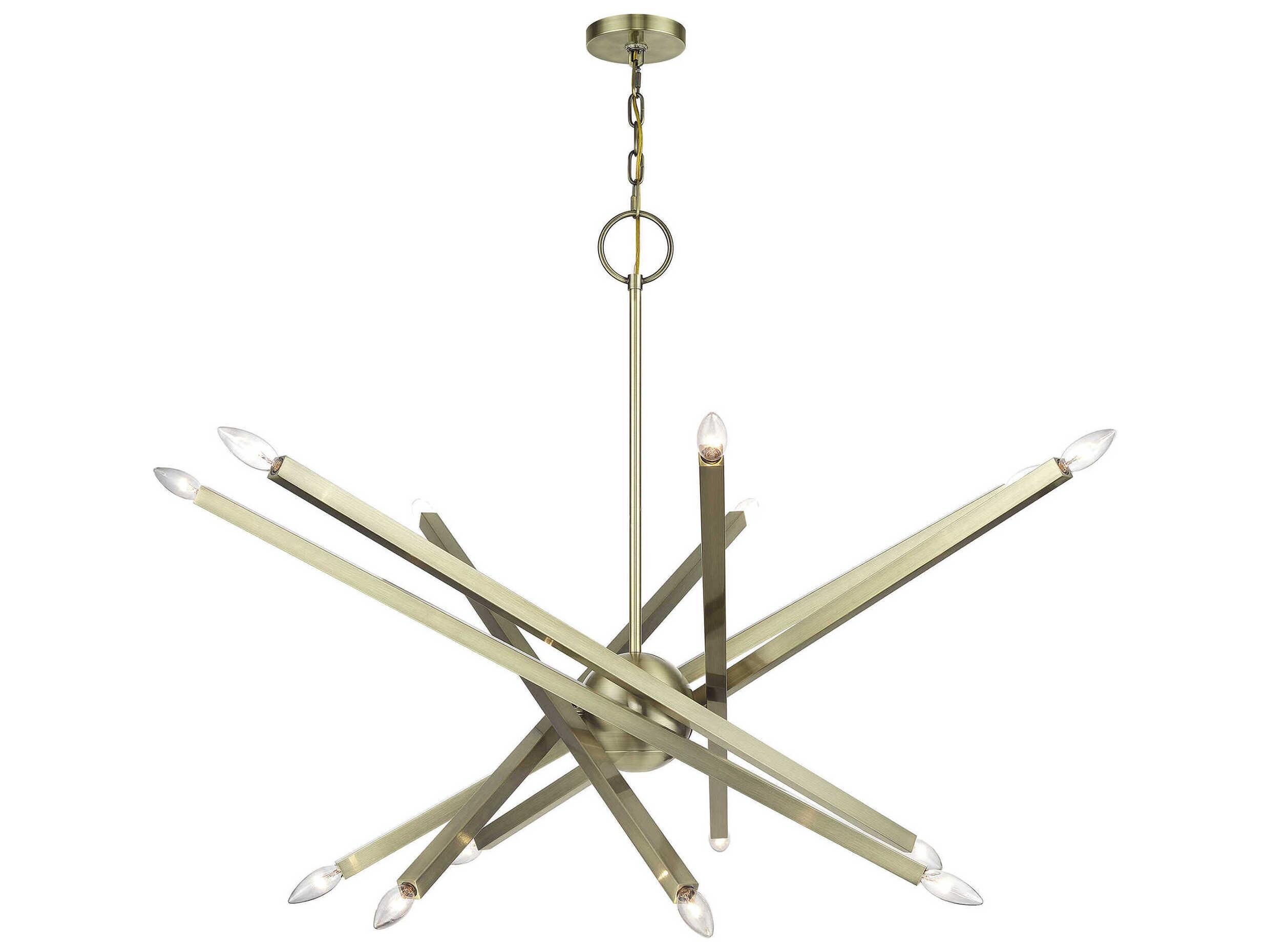 Livex Lighting Monaco 14-Light Antique Brass Chandelier