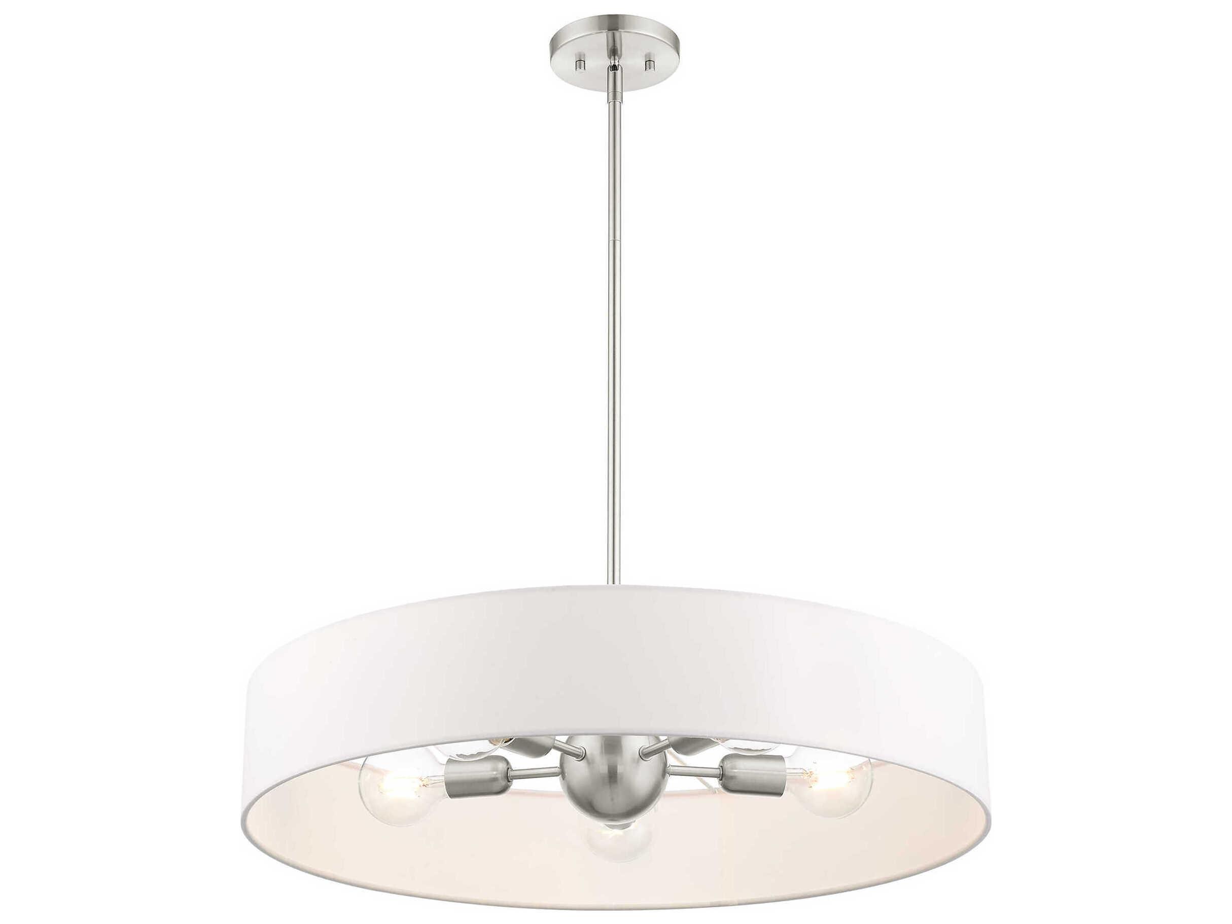 Livex Lighting Venlo 5-Light Brushed Nickel Pendant