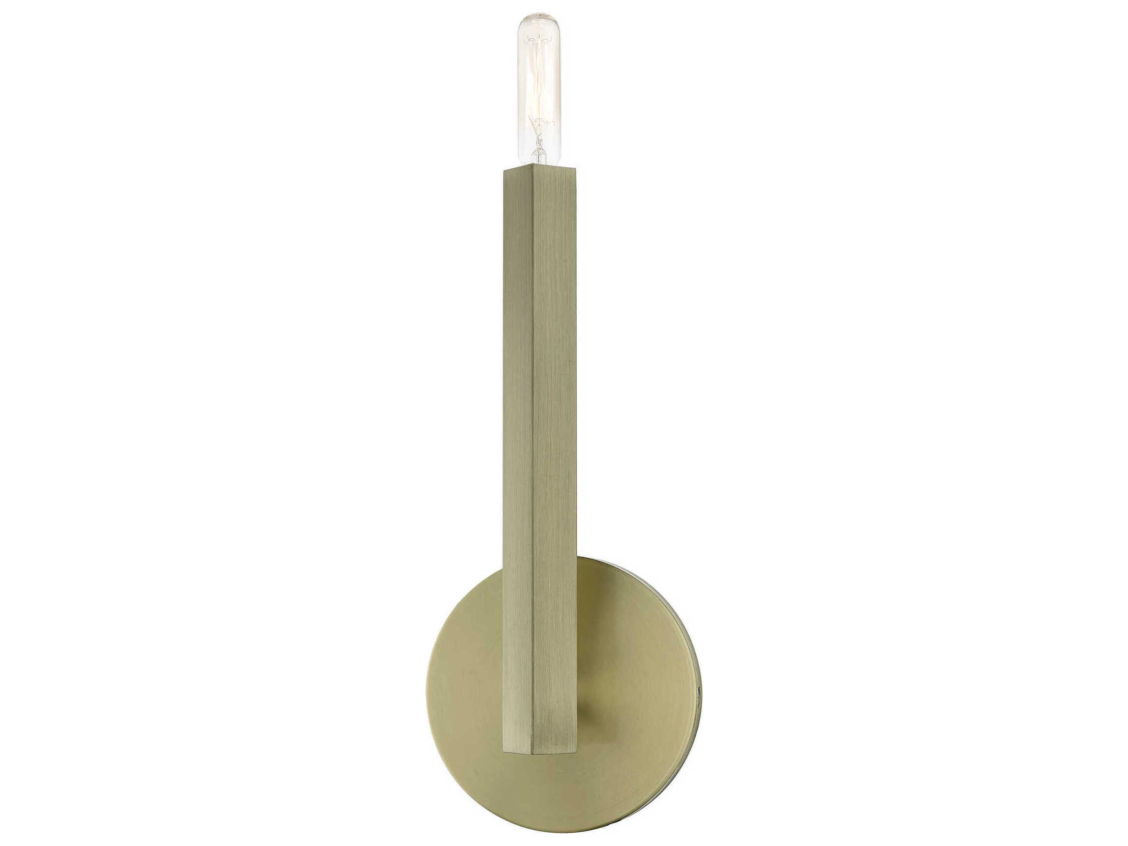 Livex Lighting Monaco 1-Light Antique Brass Wall Sconce