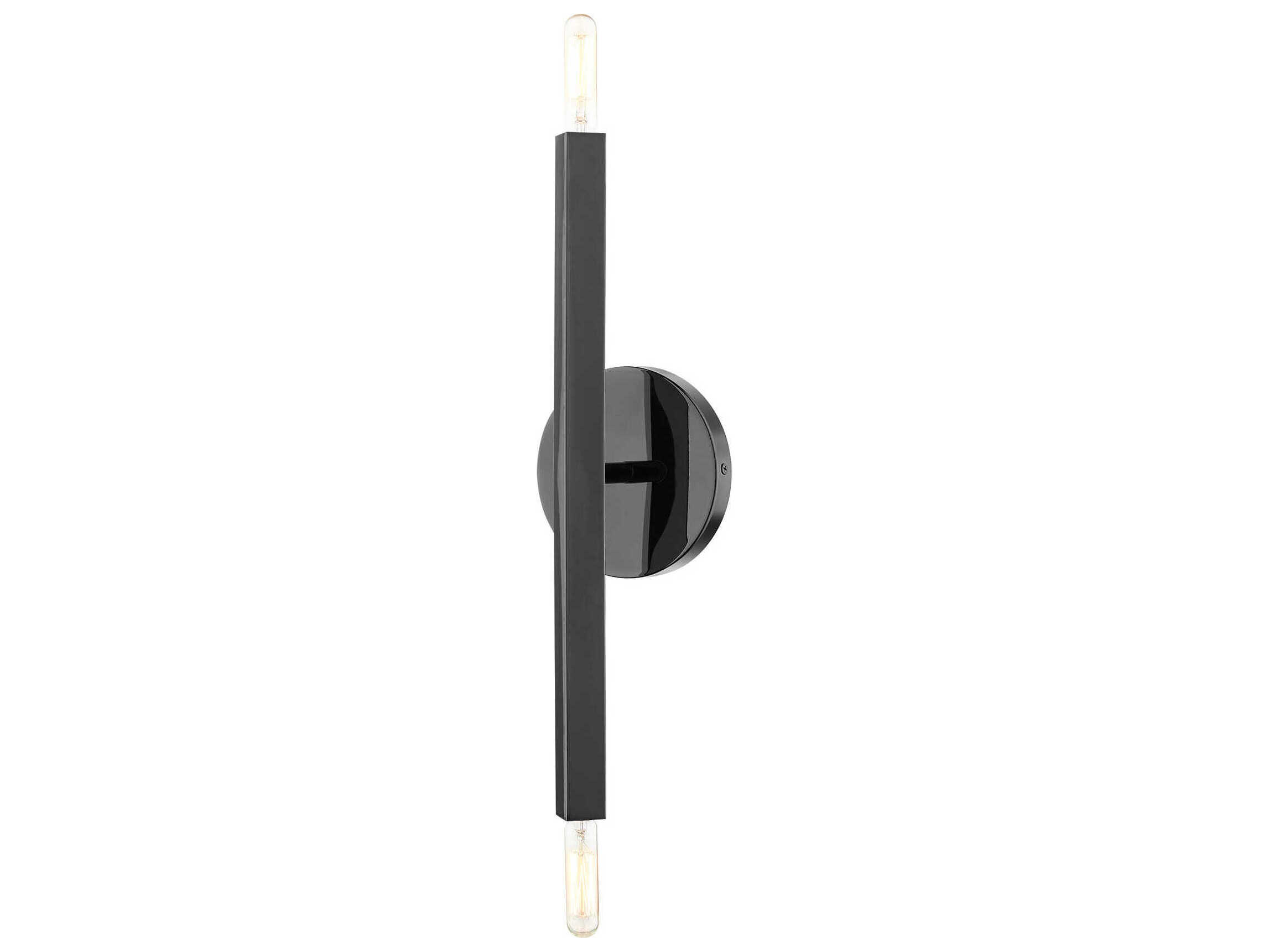 Livex Lighting Monaco 2-Light Black Chrome Wall Sconce
