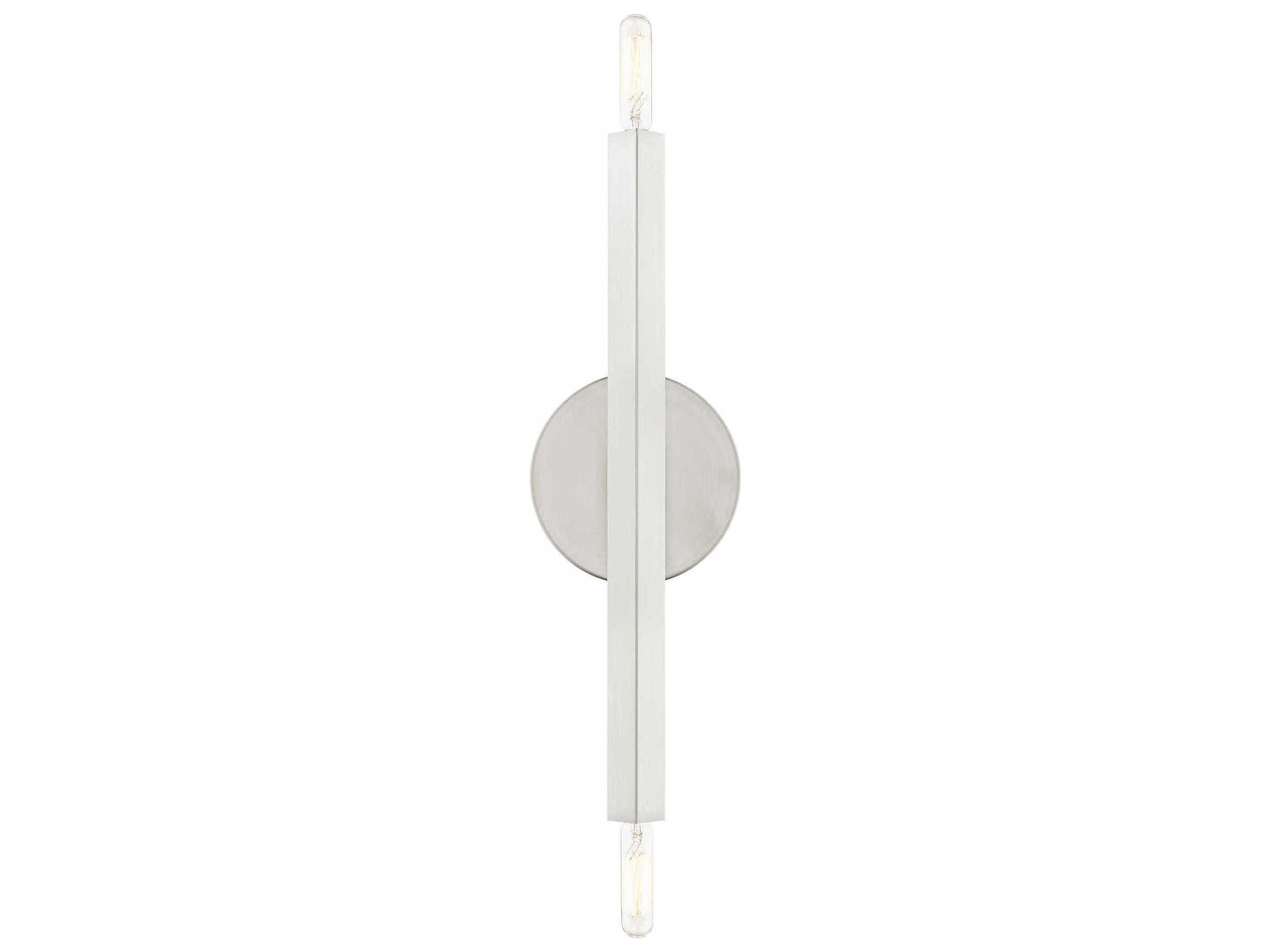 Livex Lighting Monaco 2-Light Brushed Nickel Wall Sconce