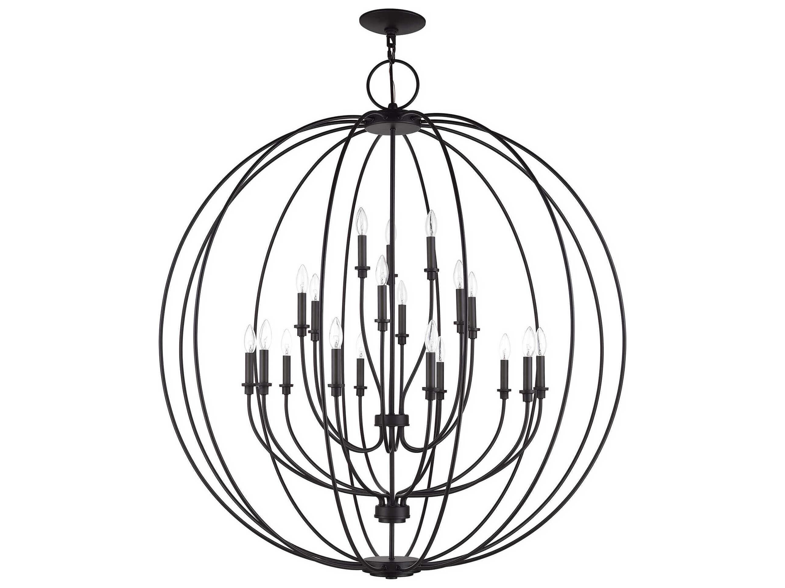 Livex Lighting Milania 19-Light Bronze Chandelier