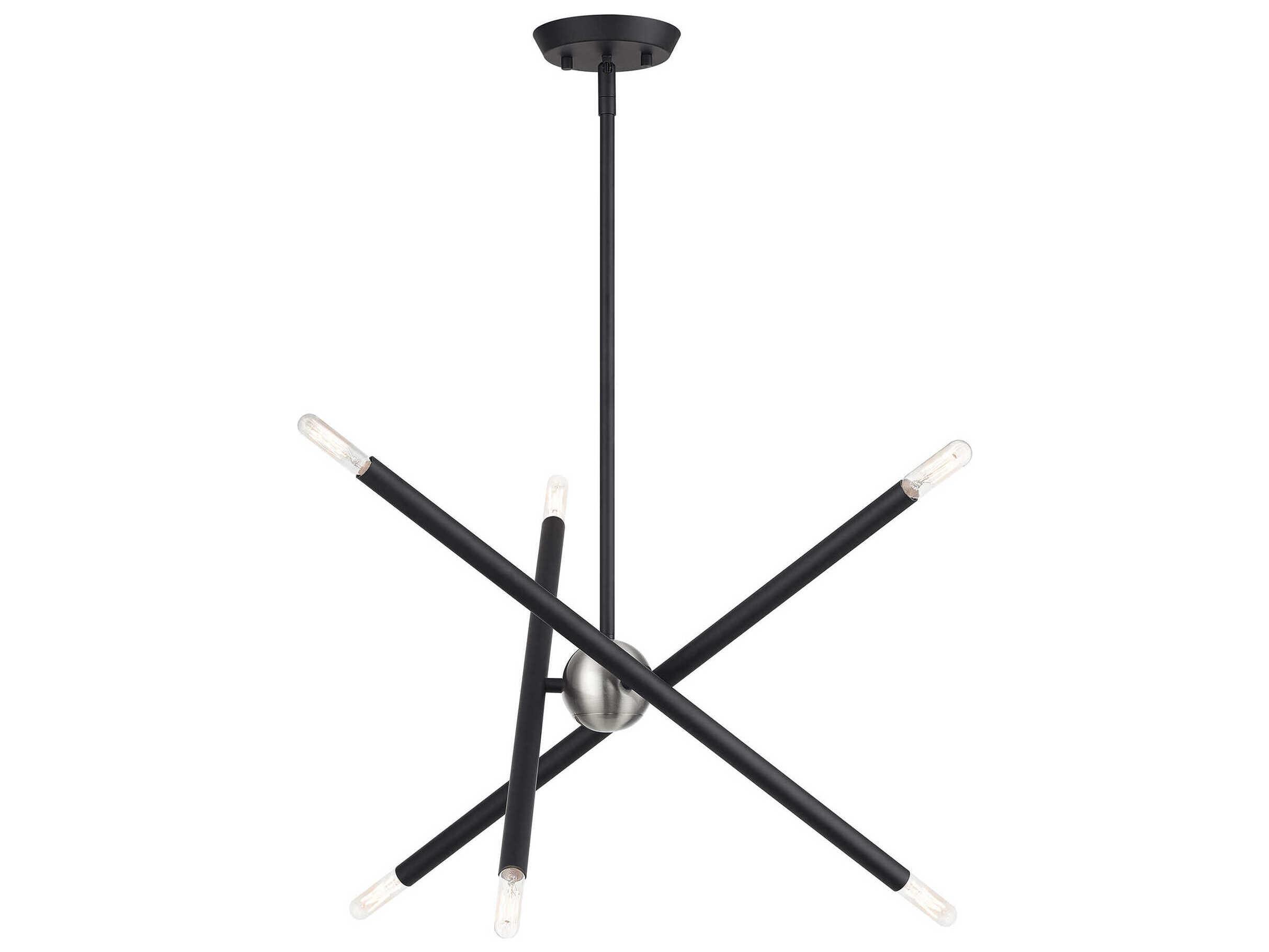 Livex Lighting Soho 6-Light Black Chandelier