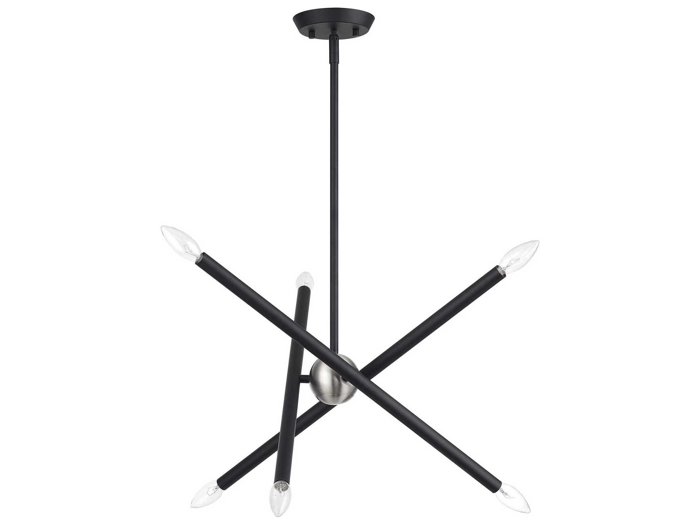 Livex Lighting Soho 6-Light Black Chandelier