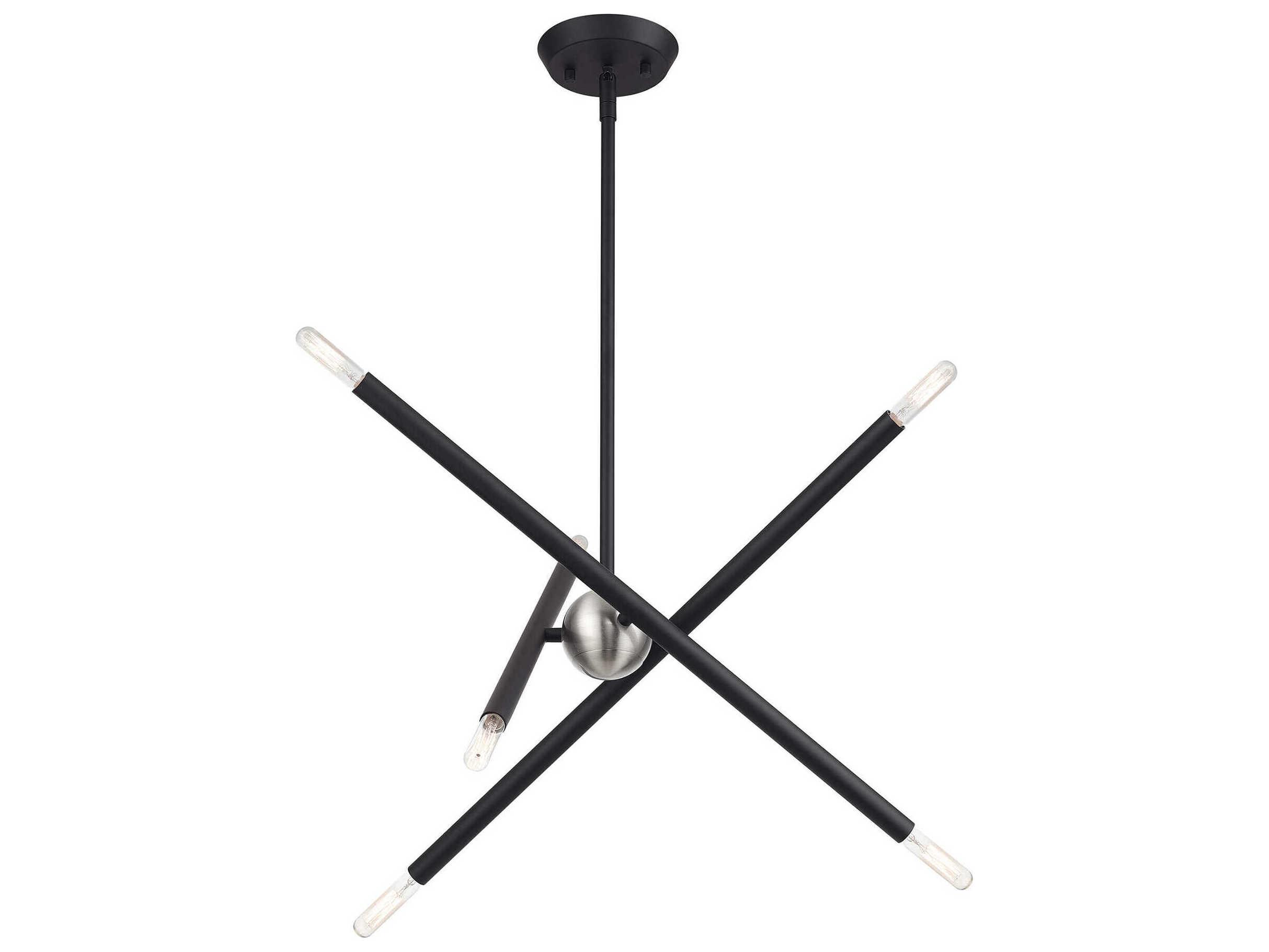 Livex Lighting Soho 6-Light Black Chandelier