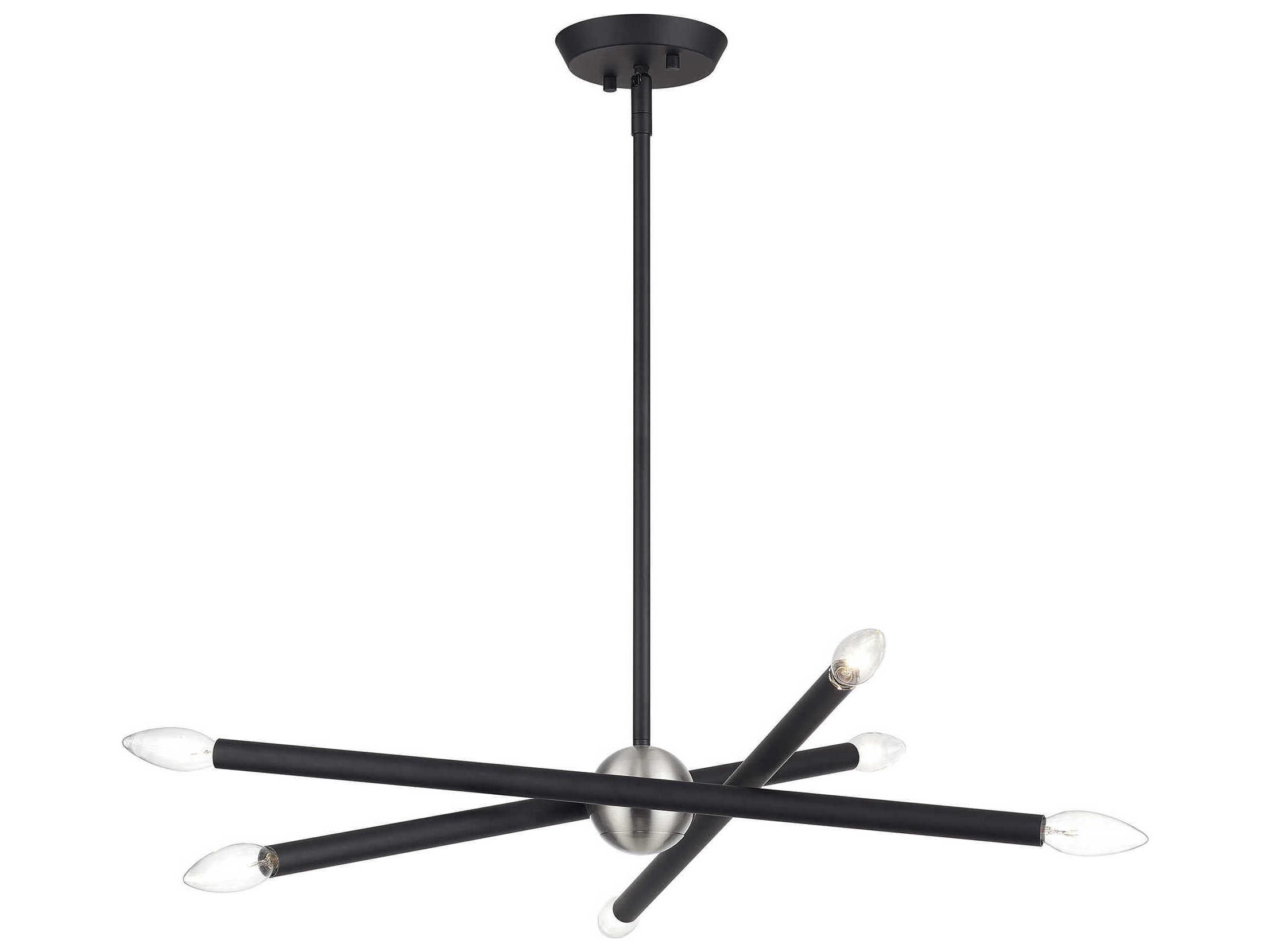 Livex Lighting Soho 6-Light Black Chandelier