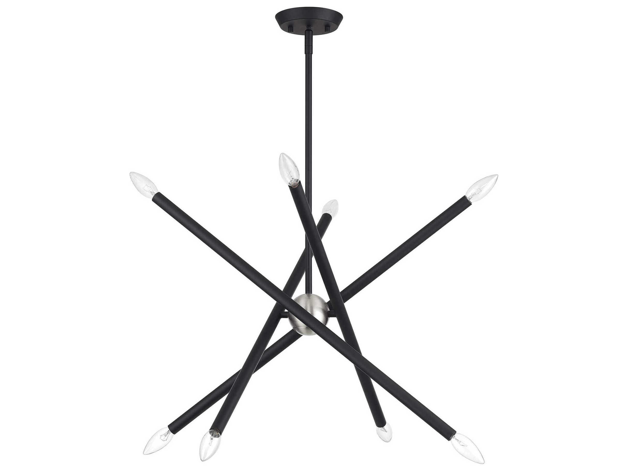 Livex Lighting Soho 8-Light Black Chandelier