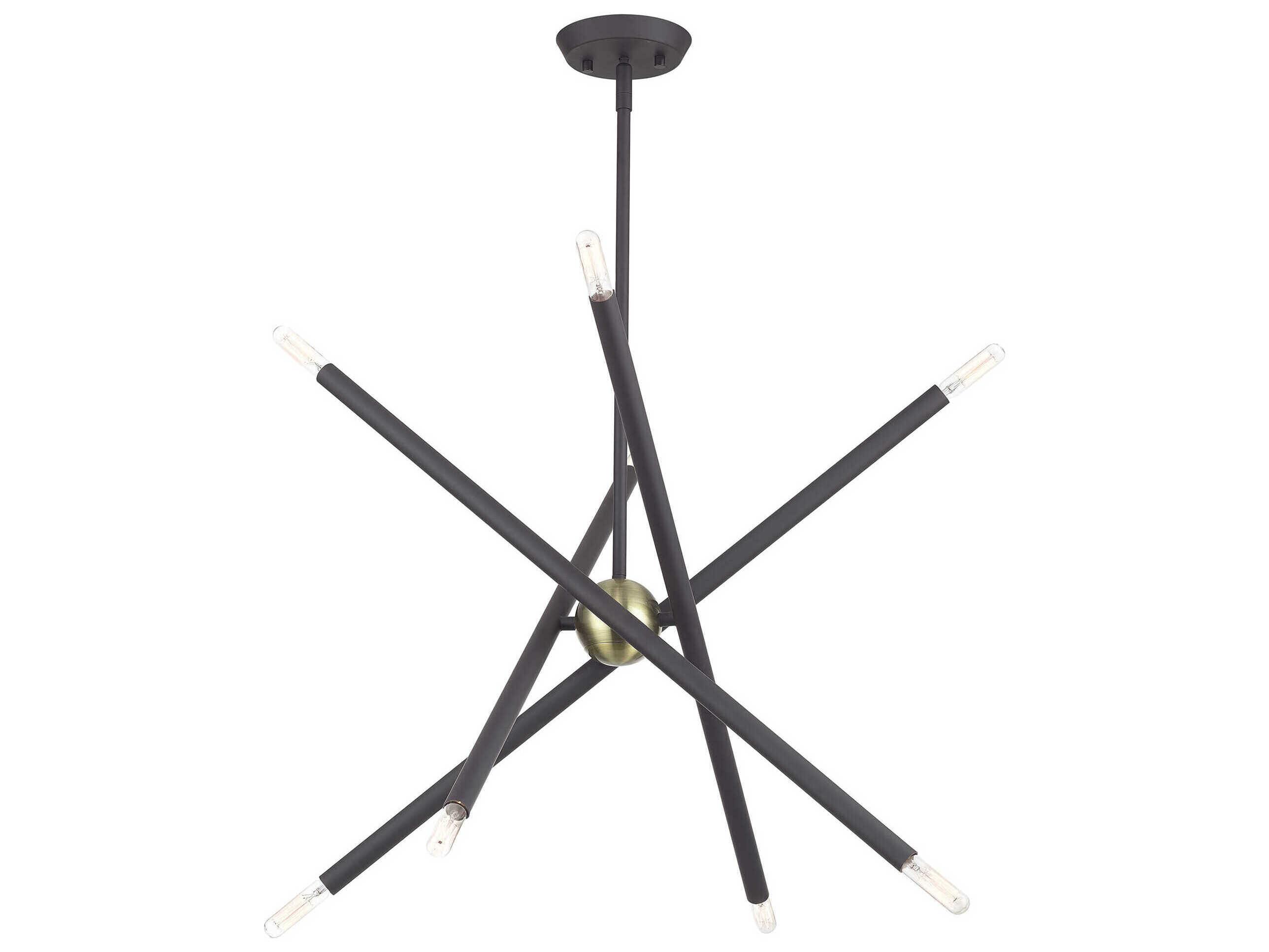 Livex Lighting Soho 8-Light Bronze Antique Brass Chandelier