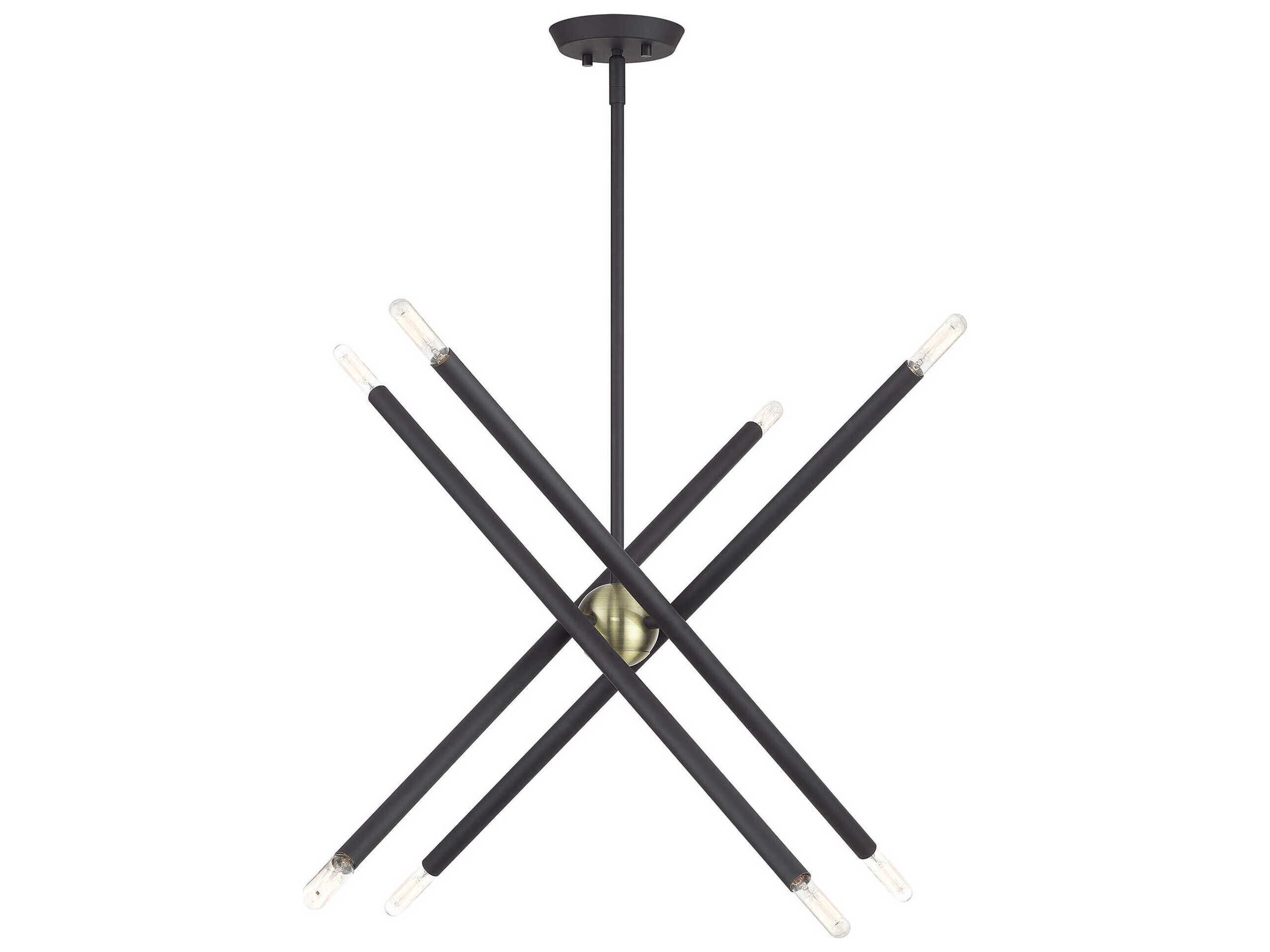 Livex Lighting Soho 8-Light Bronze Antique Brass Chandelier