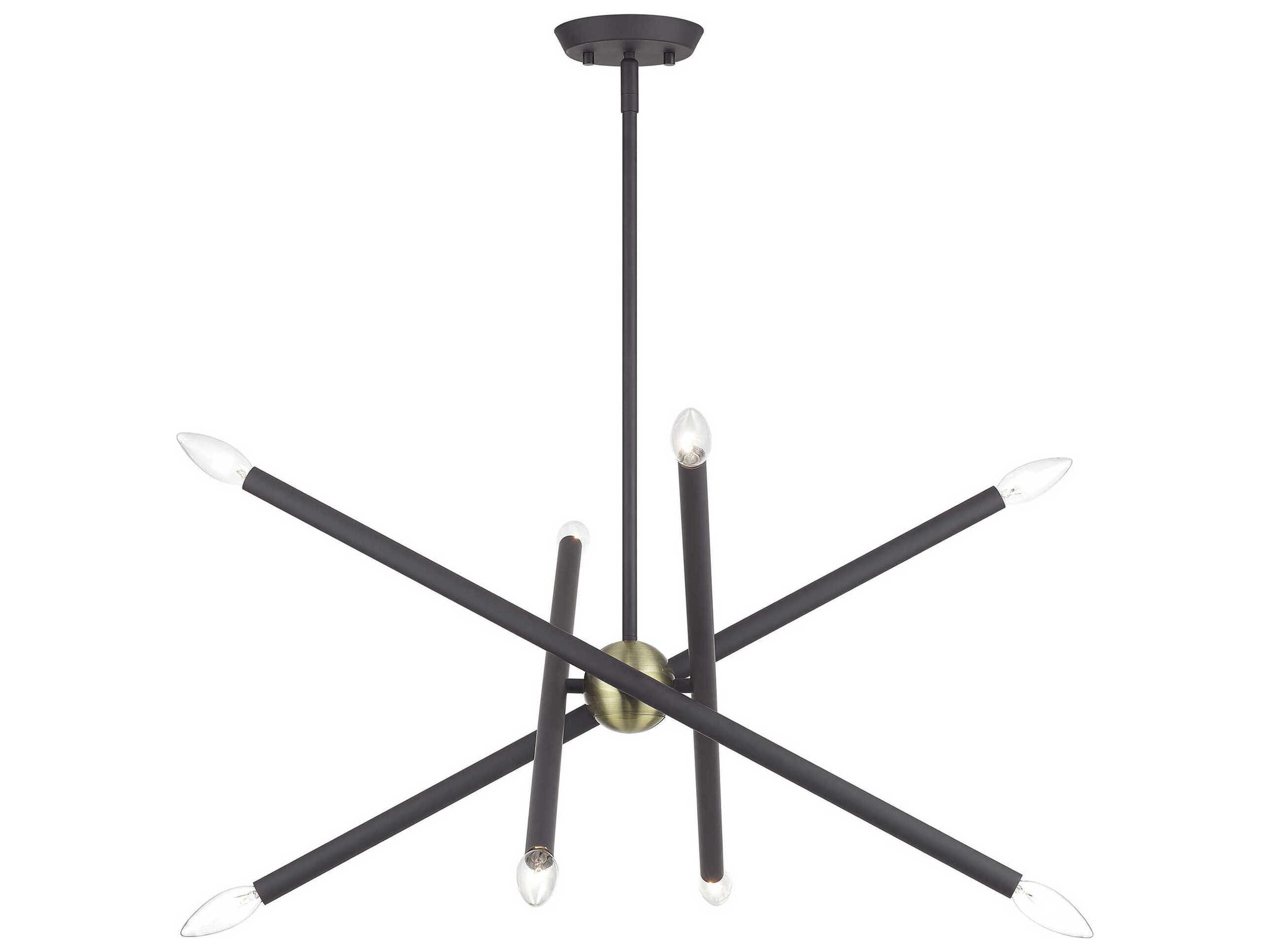 Livex Lighting Soho 8-Light Bronze Antique Brass Chandelier