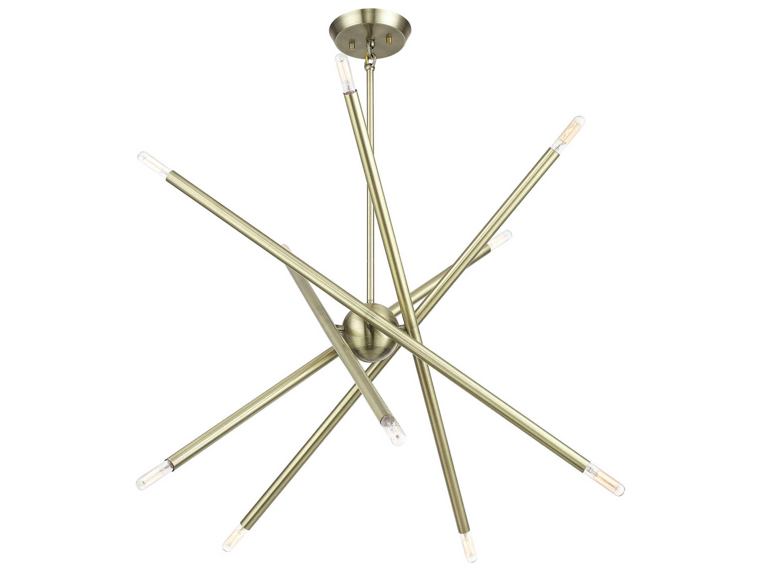 Livex Lighting Soho 10-Light Antique Brass Chandelier