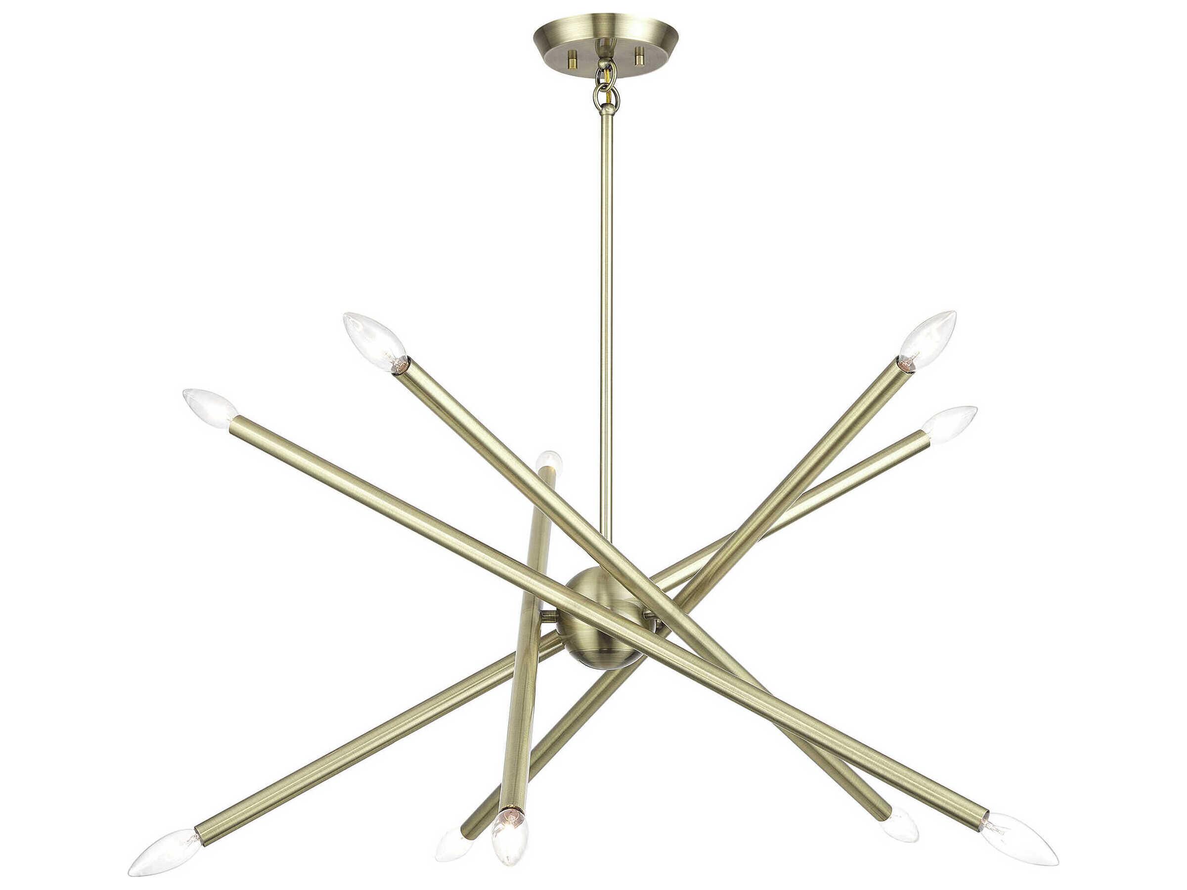 Livex Lighting Soho 10-Light Antique Brass Chandelier