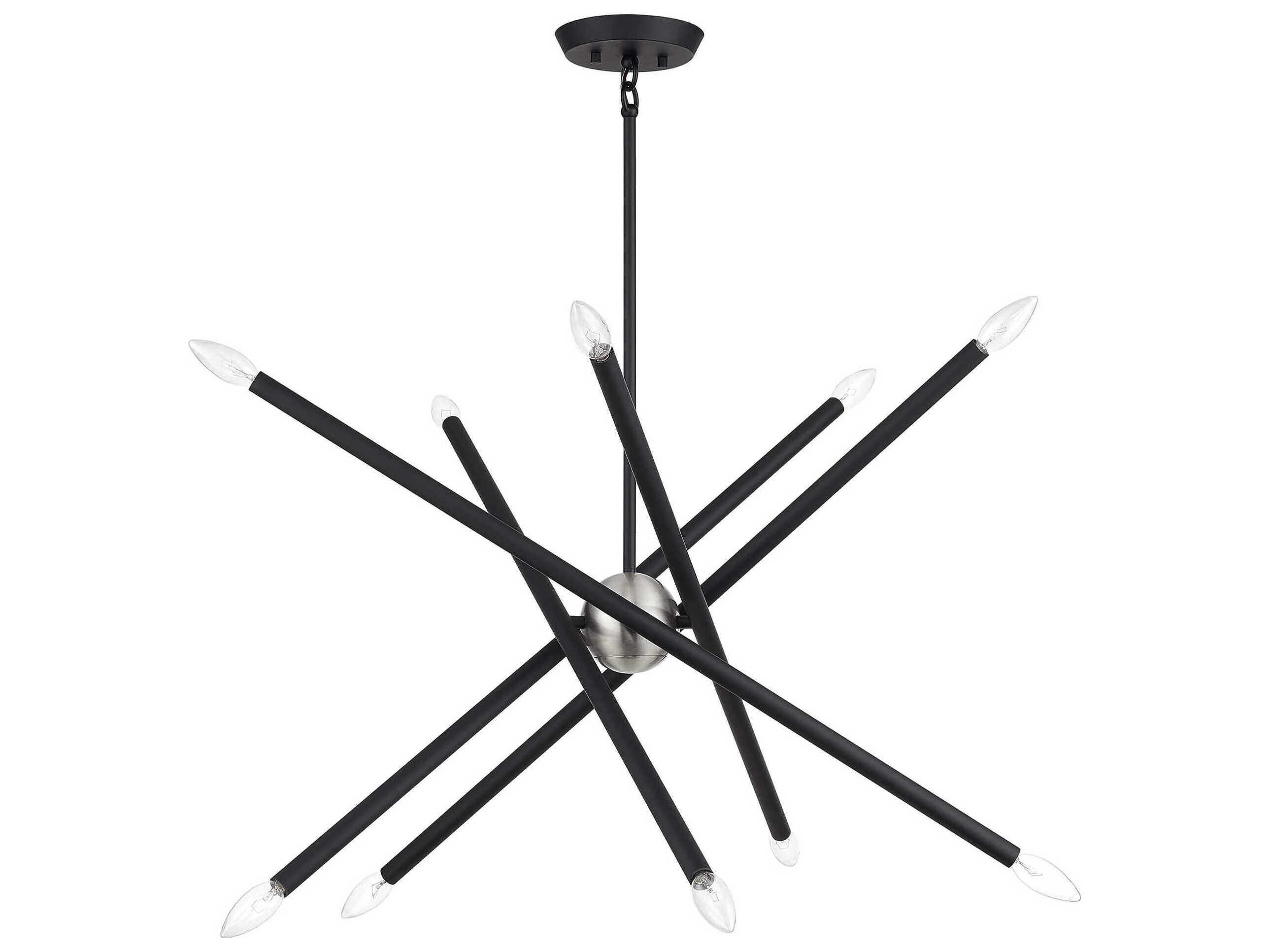 Livex Lighting Soho 10-Light Black Chandelier