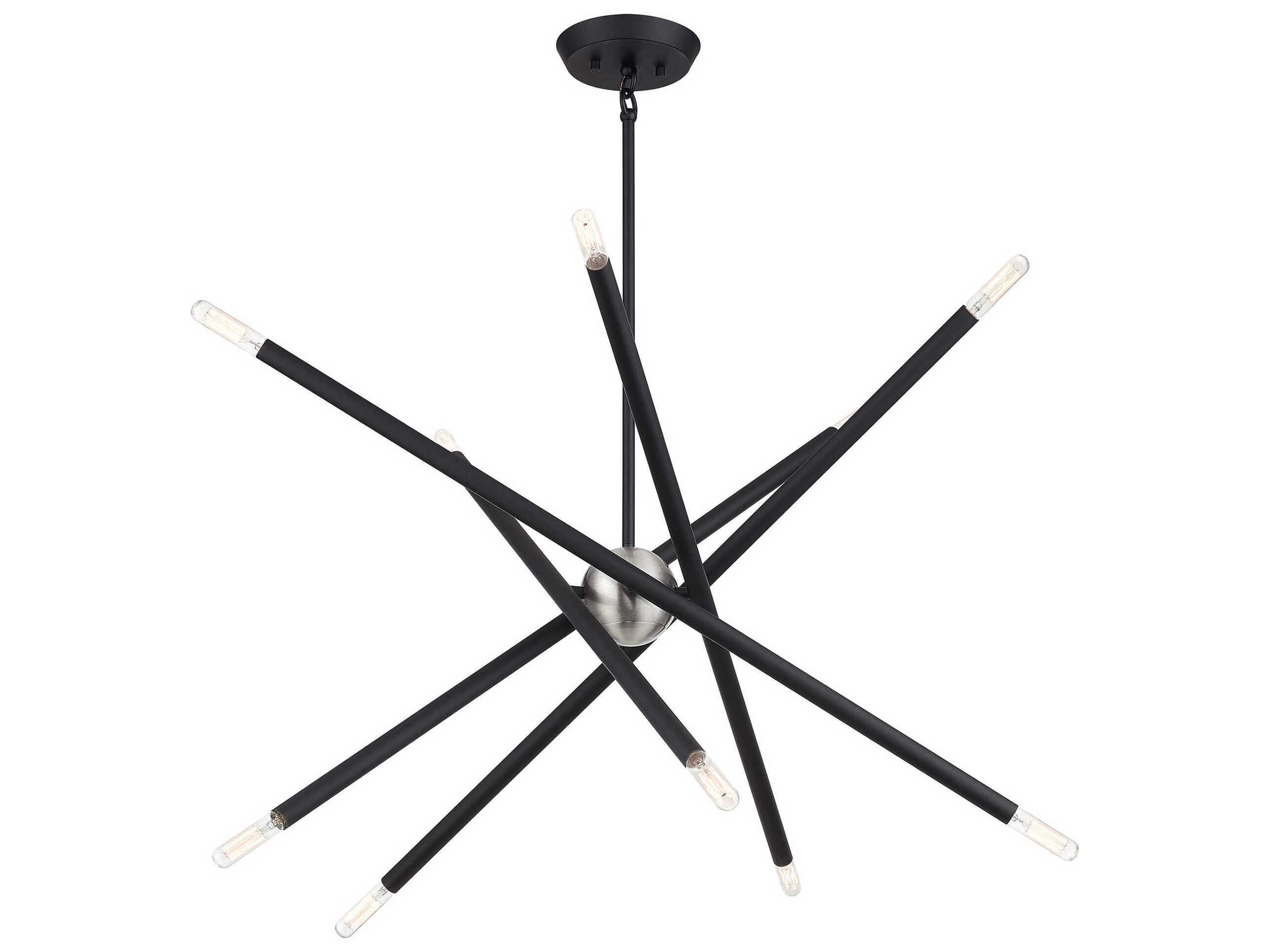 Livex Lighting Soho 10-Light Black Chandelier