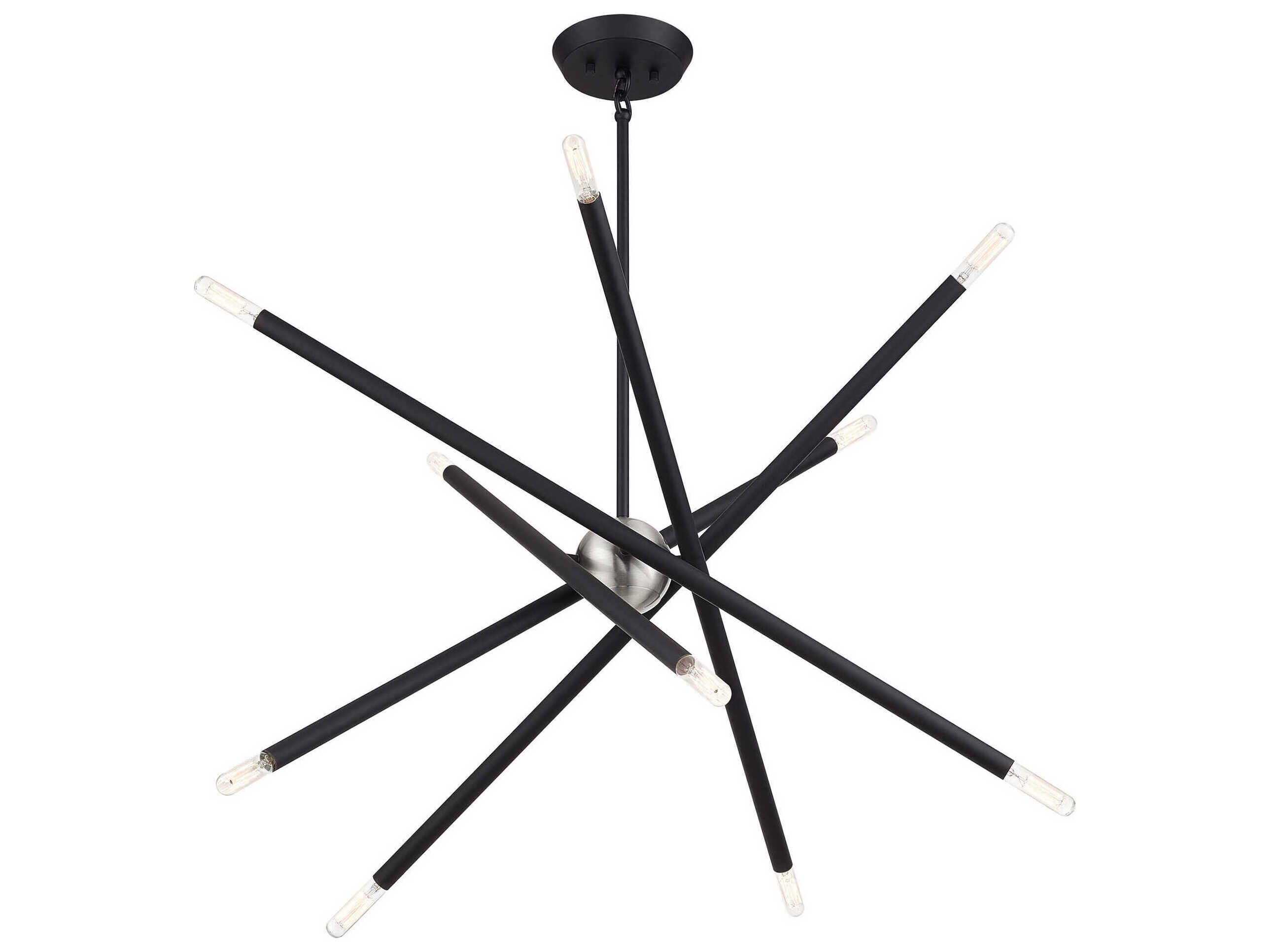 Livex Lighting Soho 10-Light Black Chandelier