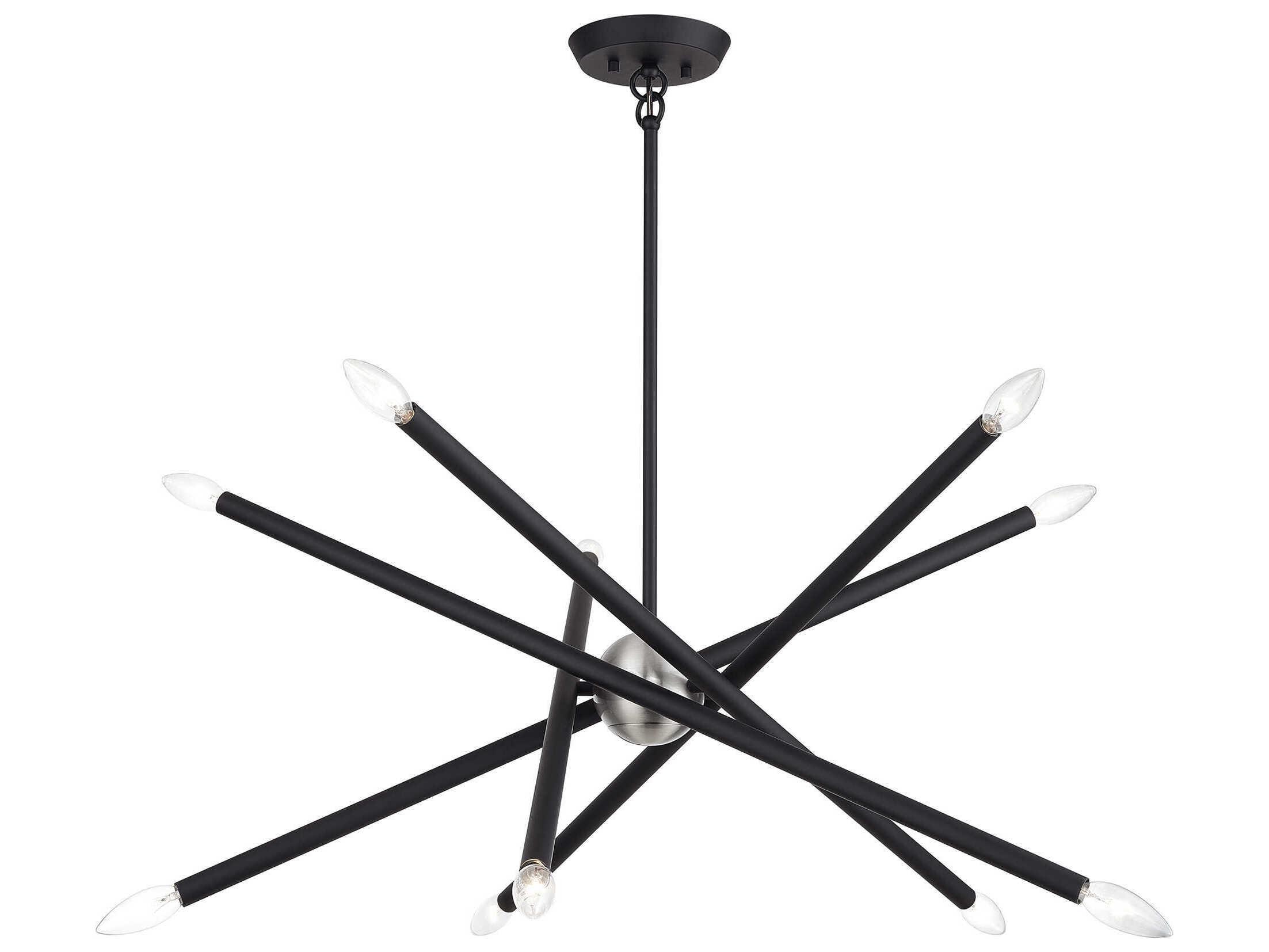 Livex Lighting Soho 10-Light Black Chandelier