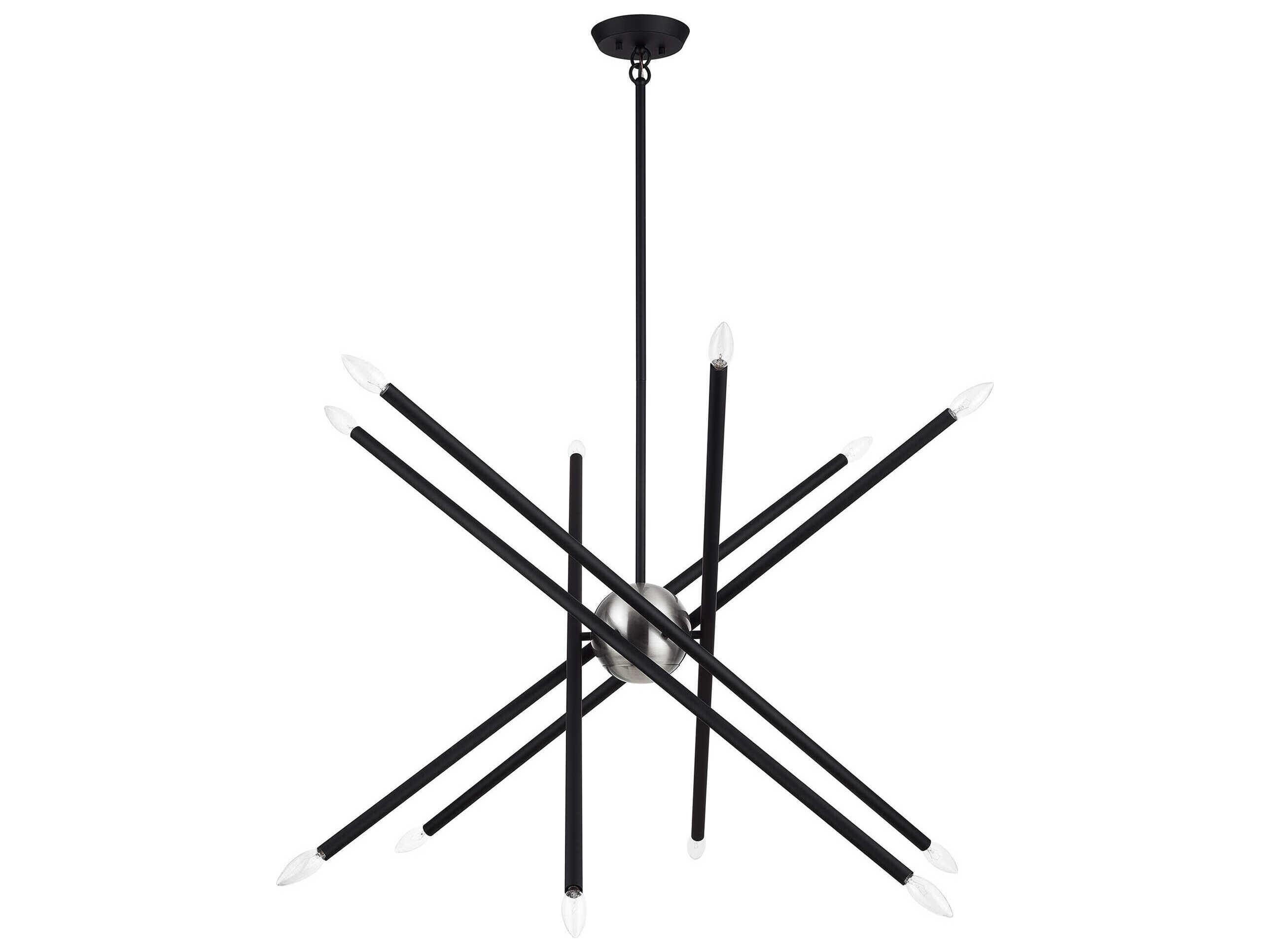 Livex Lighting Soho 12-Light Black Chandelier