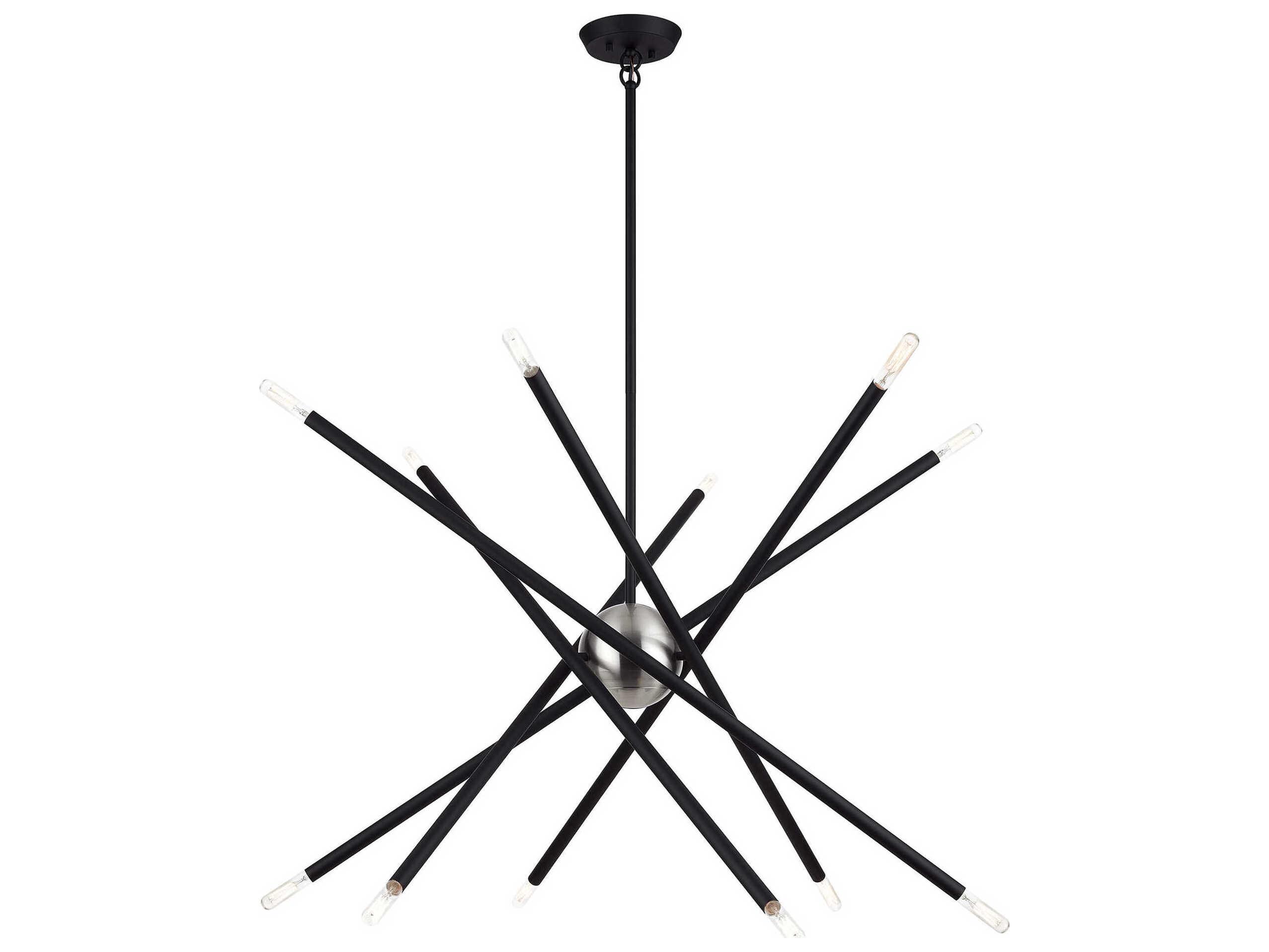Livex Lighting Soho 12-Light Black Chandelier