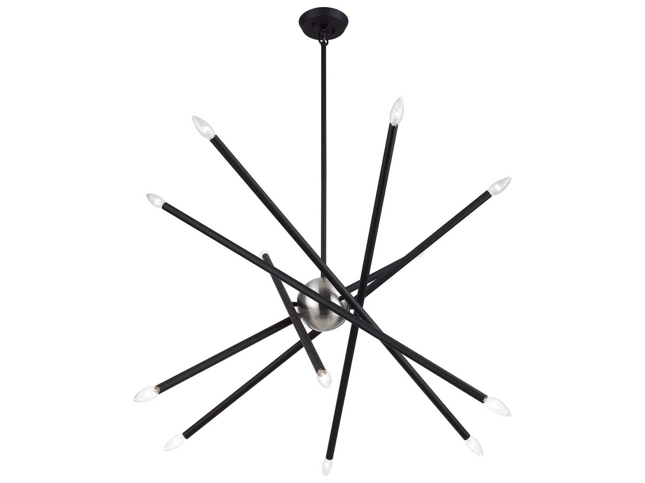 Livex Lighting Soho 12-Light Black Chandelier