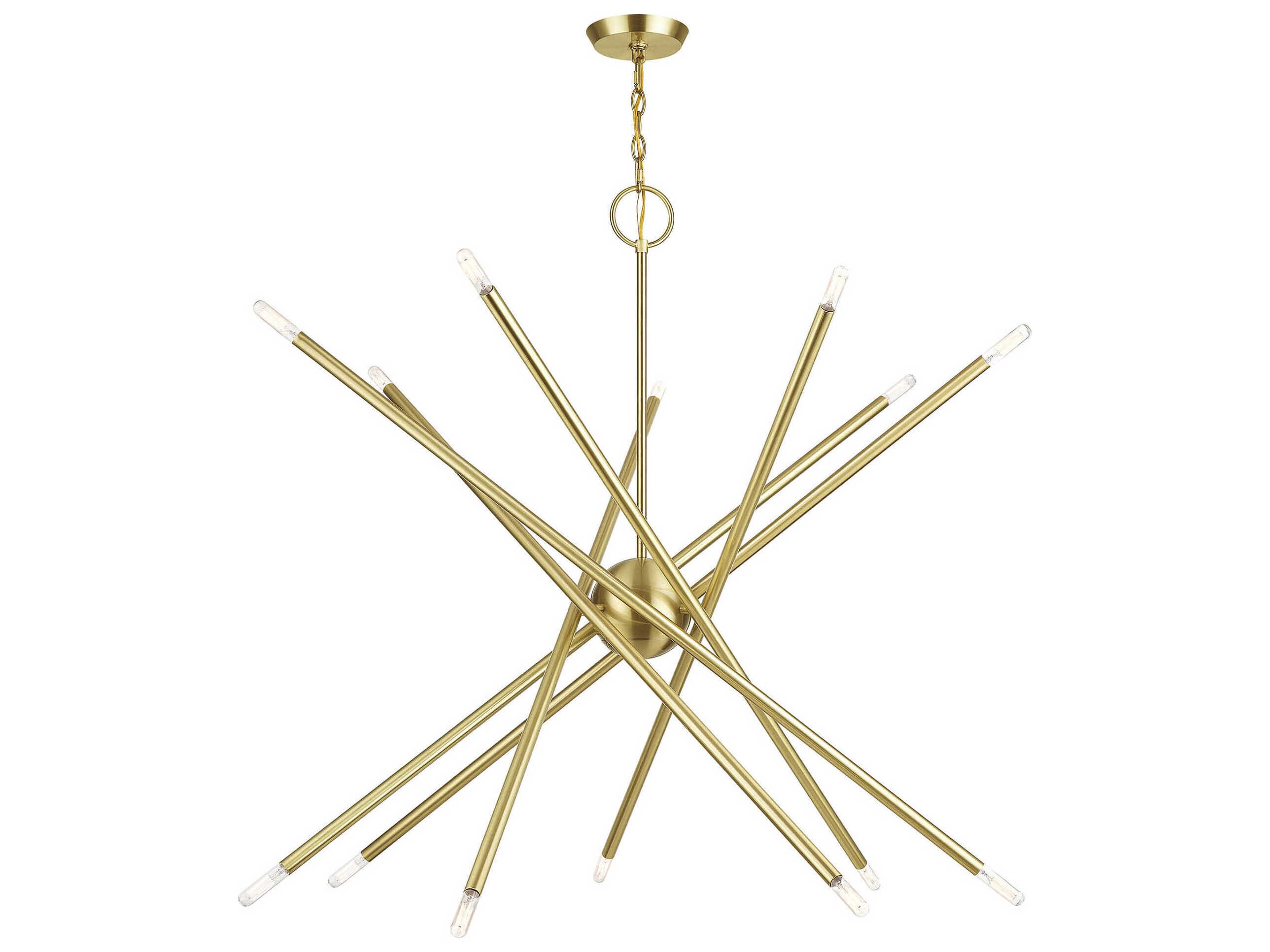 Livex Lighting Soho 14-Light Satin Brass Chandelier