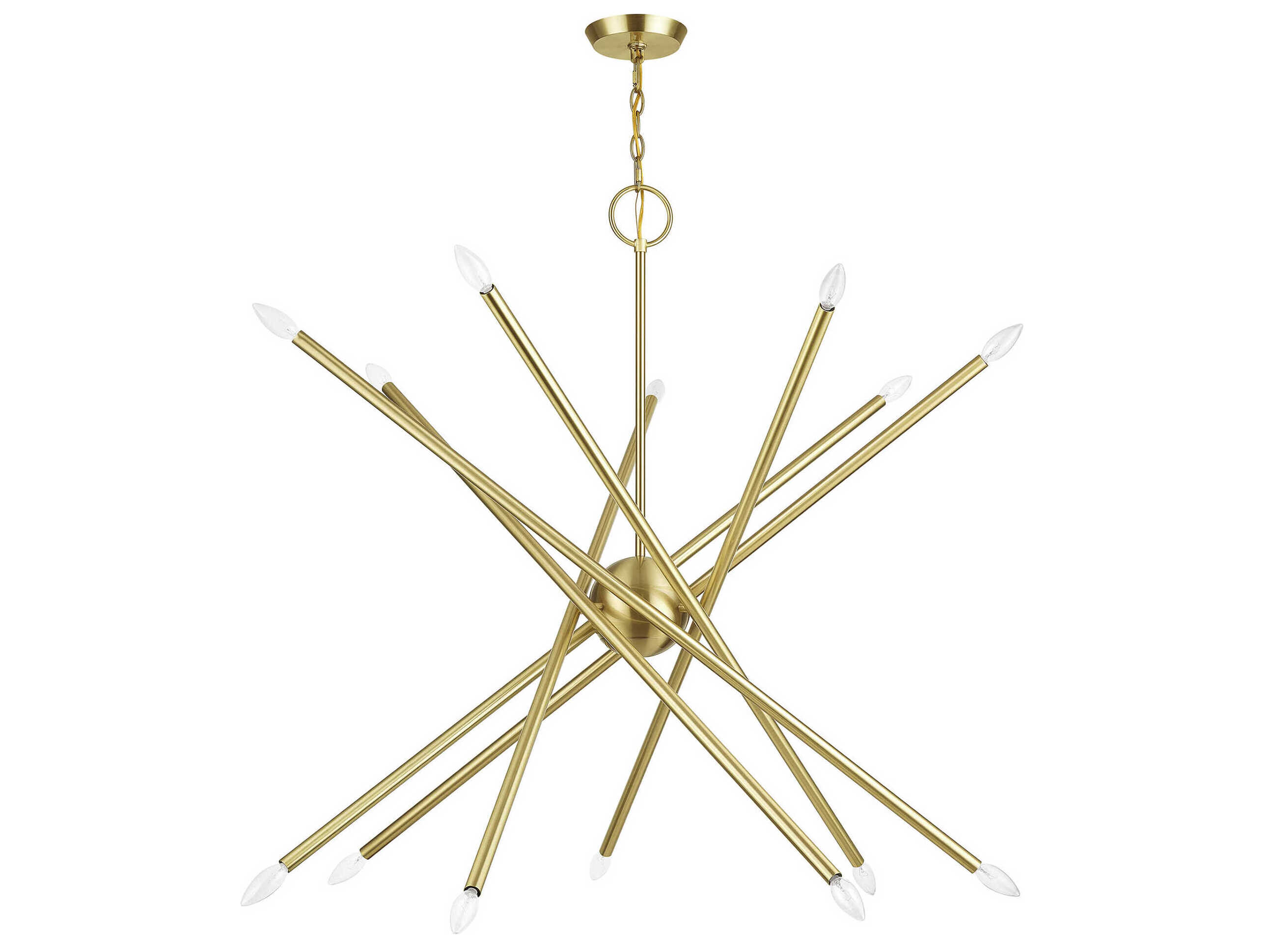 Livex Lighting Soho 14-Light Satin Brass Chandelier
