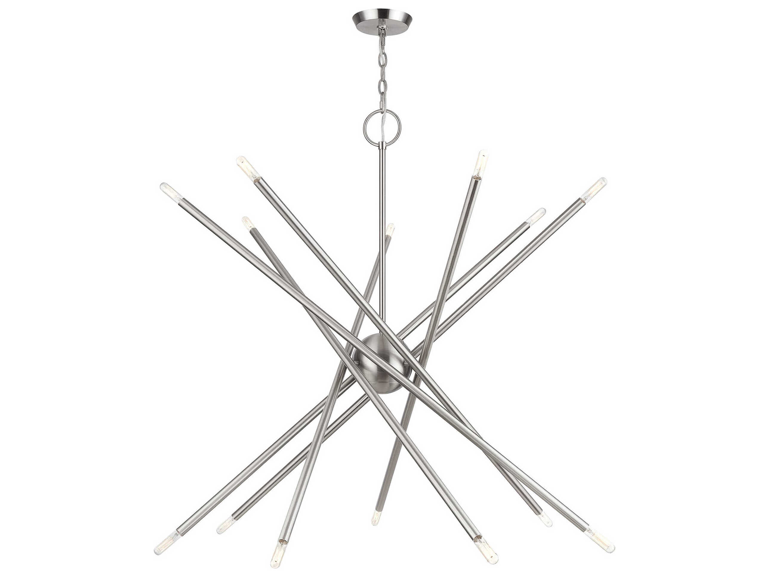 Livex Lighting Soho 14-Light Brushed Nickel Chandelier
