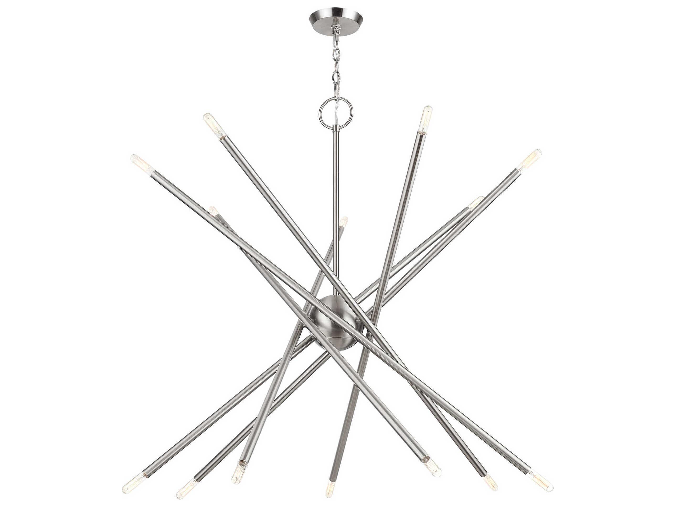 Livex Lighting Soho 14-Light Brushed Nickel Chandelier