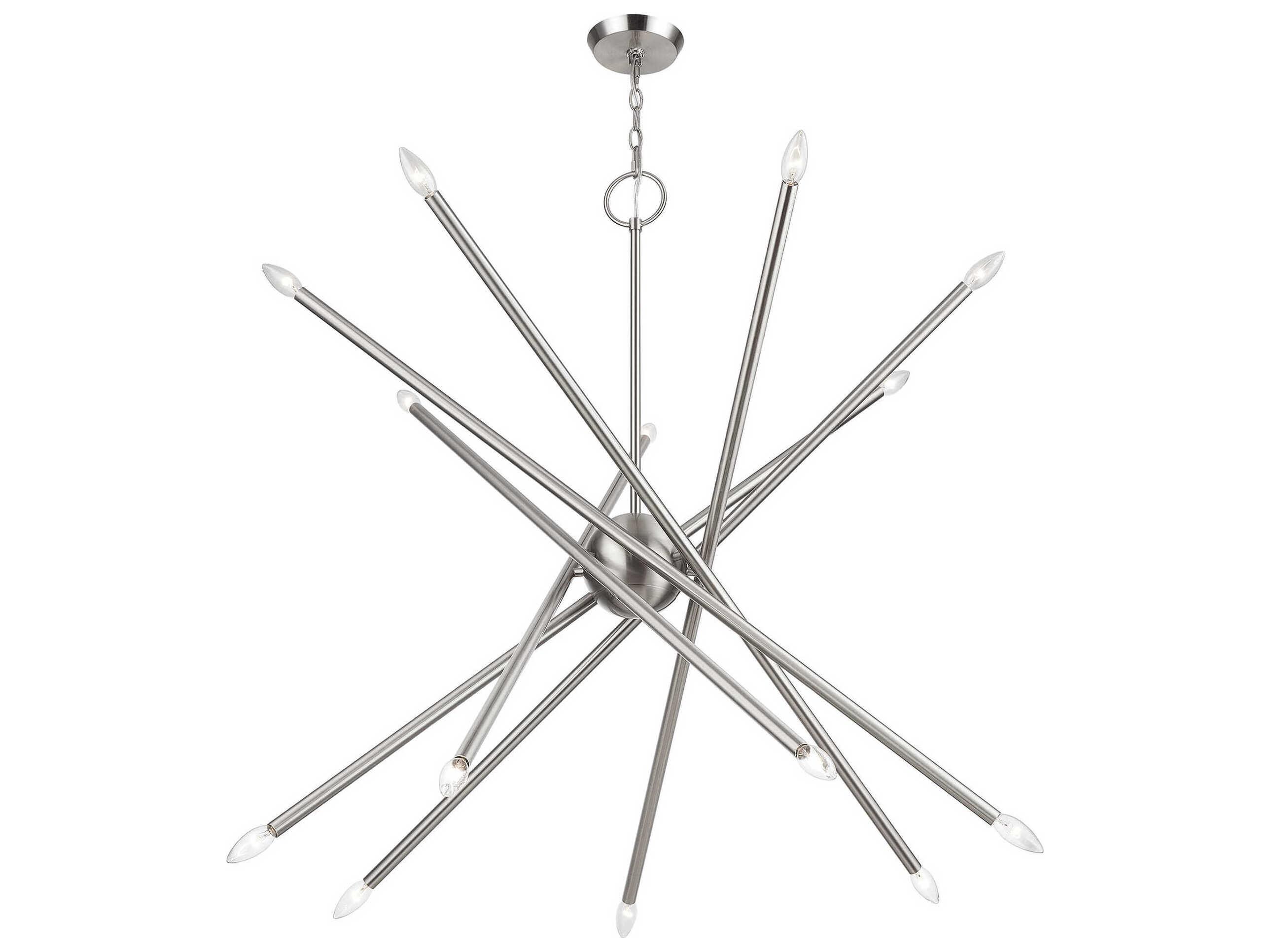Livex Lighting Soho 14-Light Brushed Nickel Chandelier