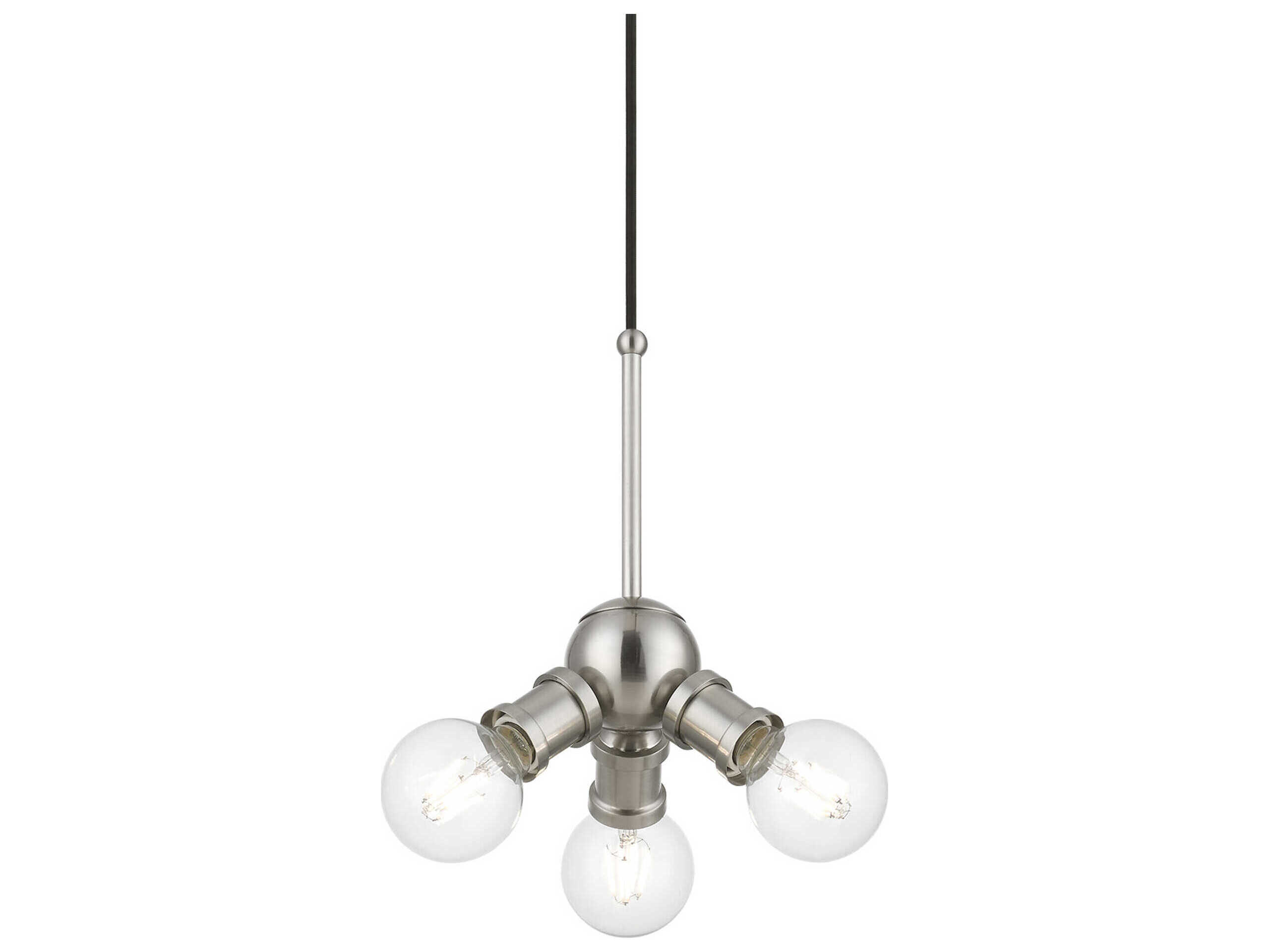 Livex Lighting Lansdale 3-Light Brushed Nickel Mini Pendant