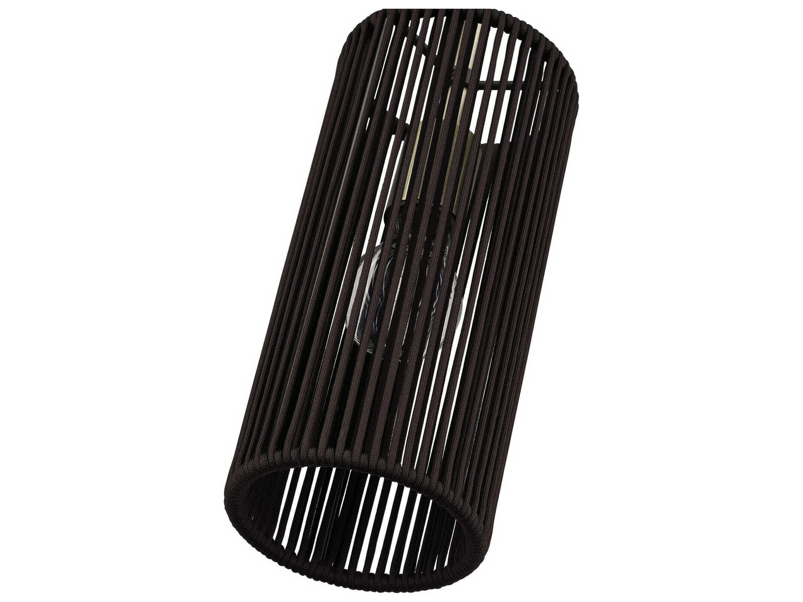 Livex Lighting Acordia 1-Light Antique Brass Cylinder Mini Pendant