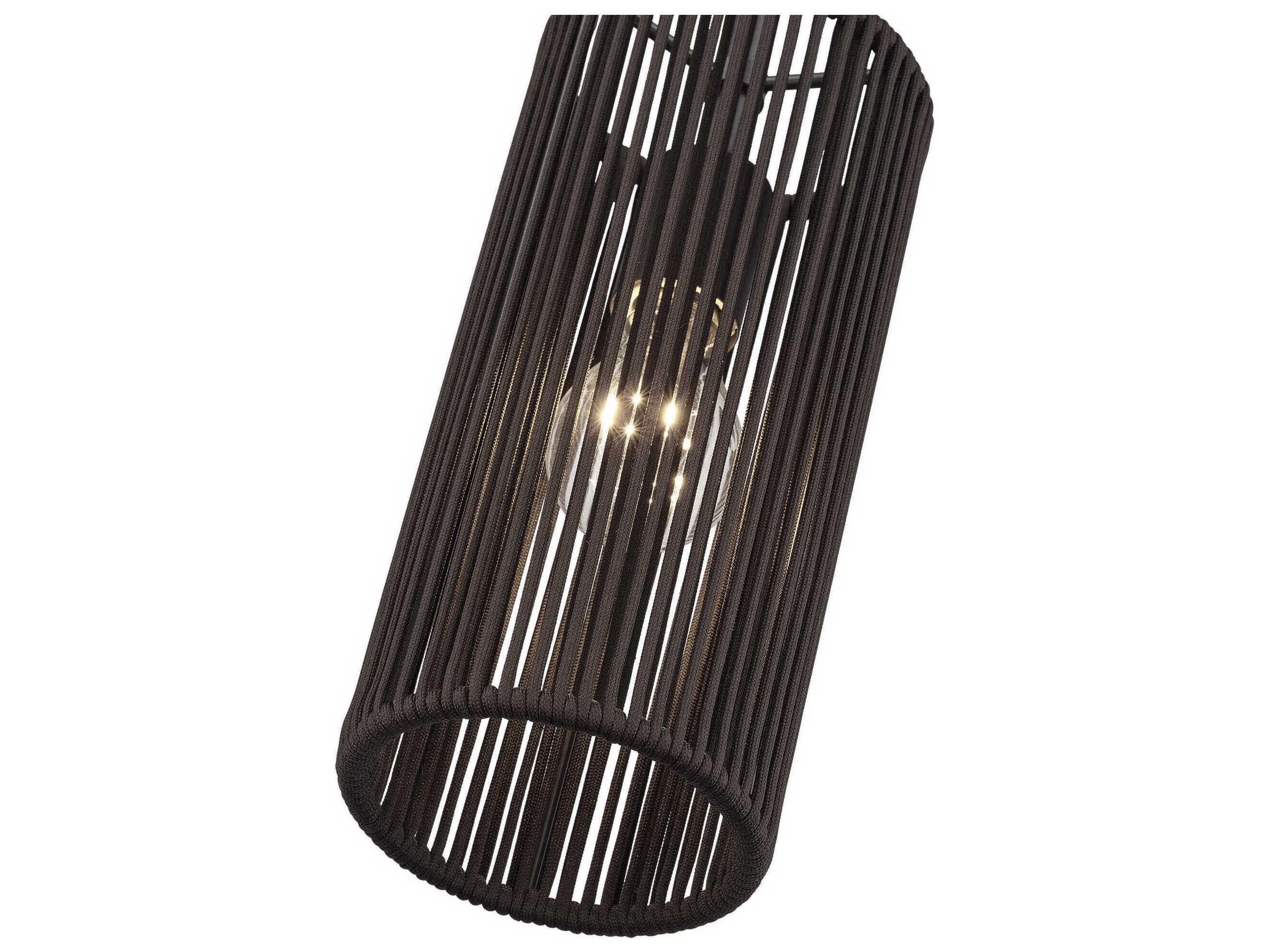 Livex Lighting Acordia 1-Light English Bronze Cylinder Mini Pendant