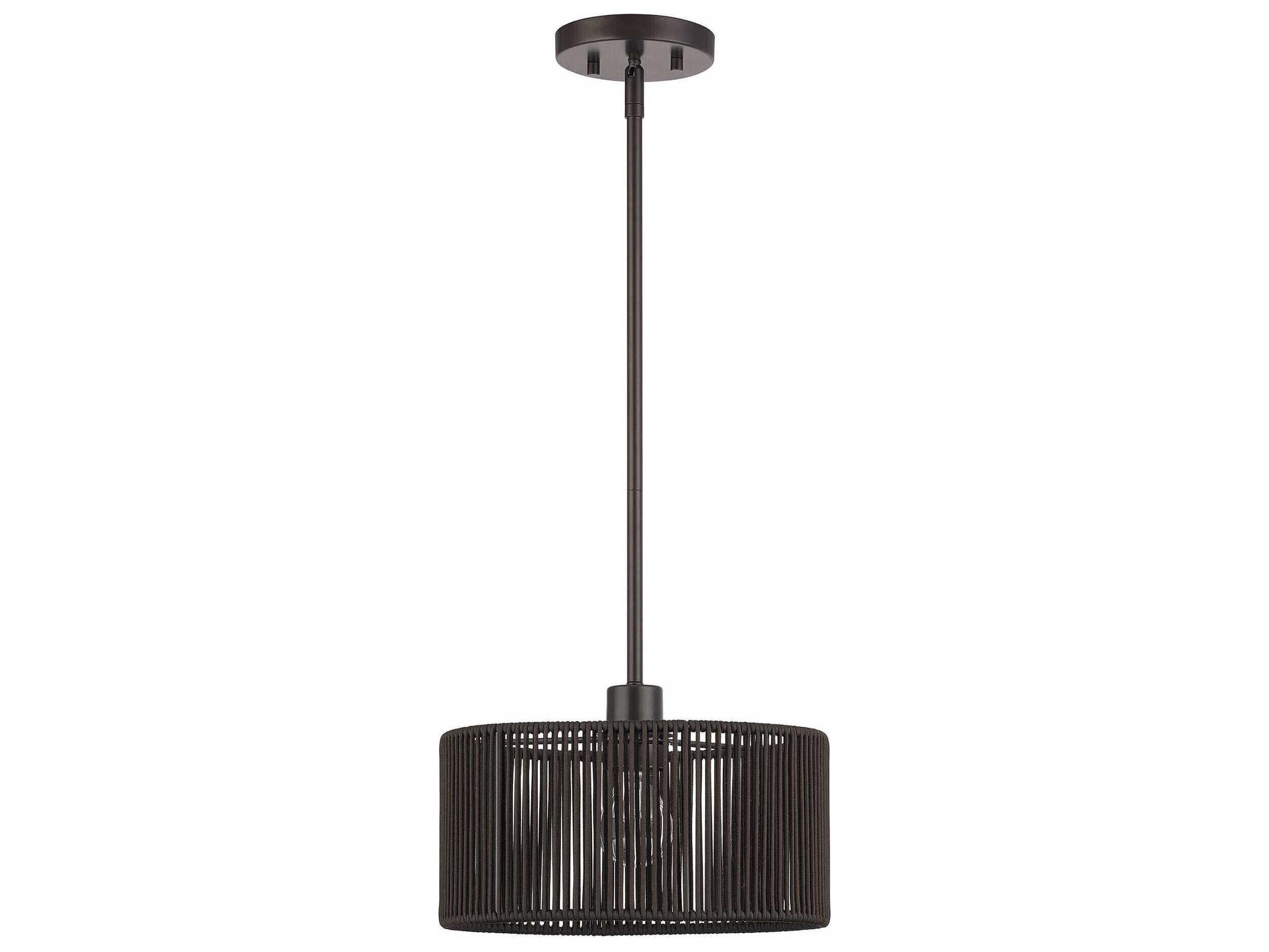 Livex Lighting Acordia 1-Light English Bronze Round Mini Pendant