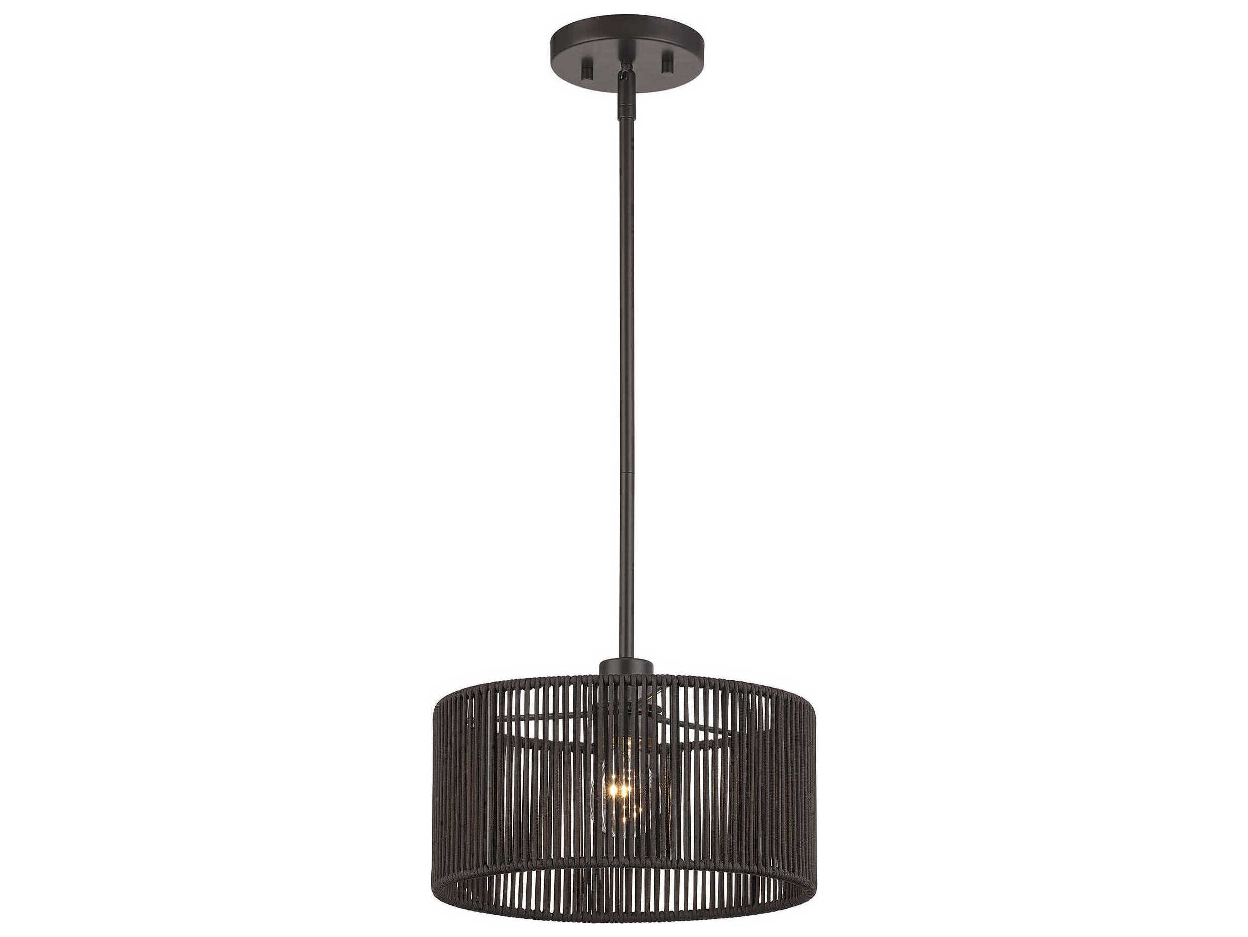Livex Lighting Acordia 1-Light English Bronze Round Mini Pendant