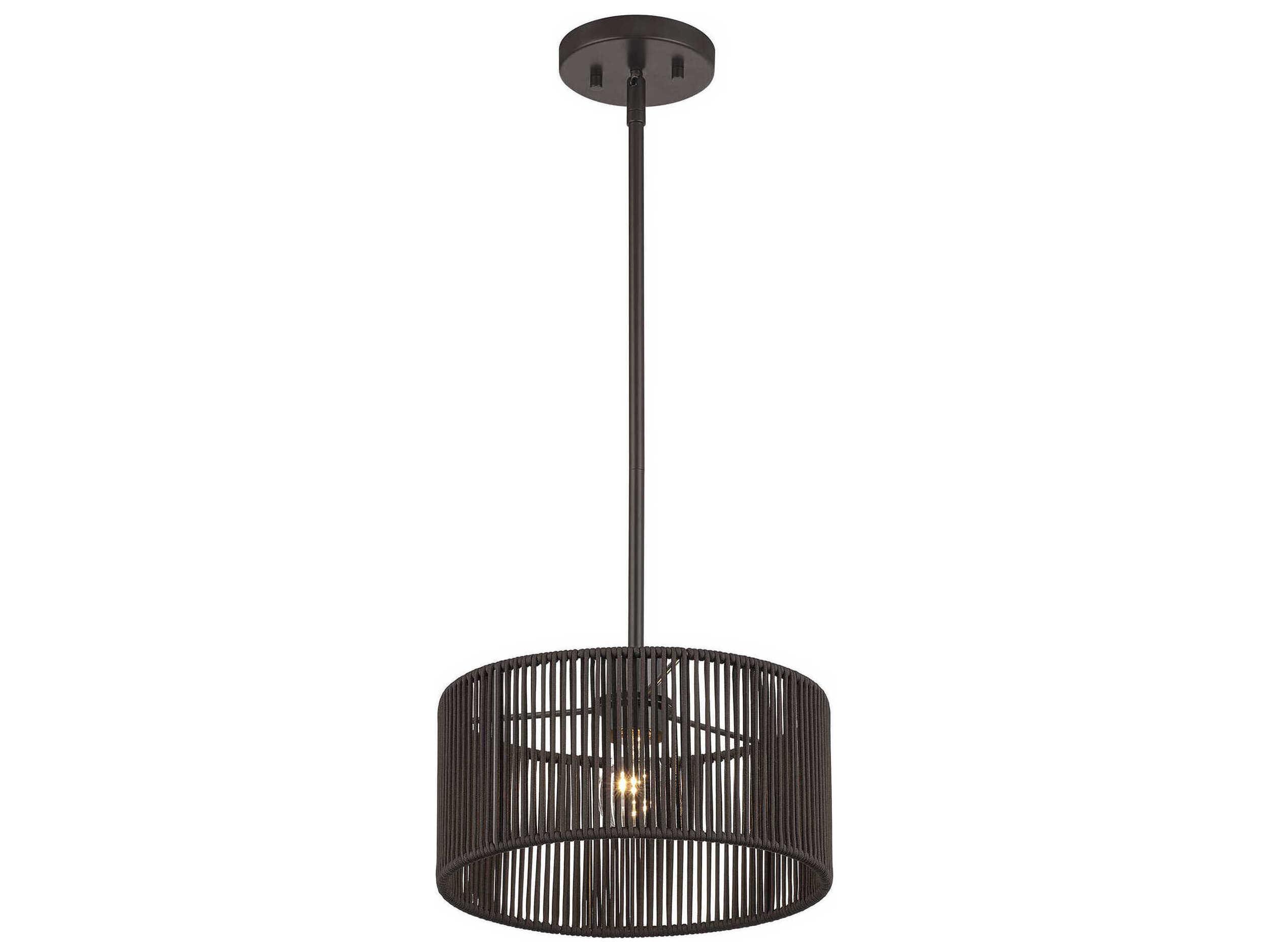 Livex Lighting Acordia 1-Light English Bronze Round Mini Pendant