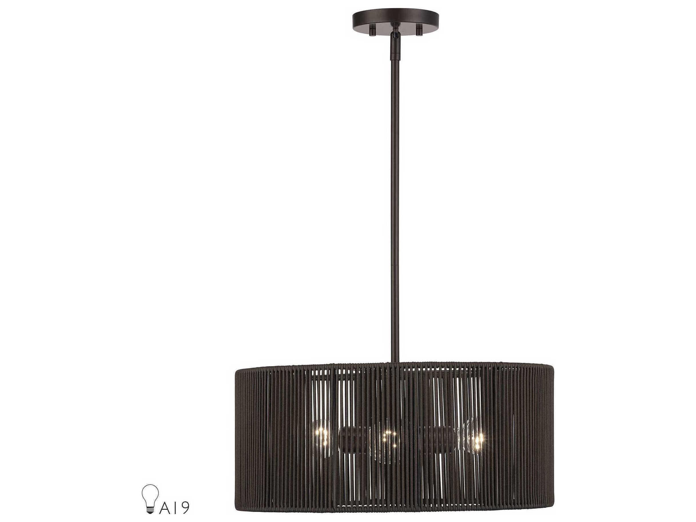 Livex Lighting Acordia 3-Light English Bronze Round Pendant