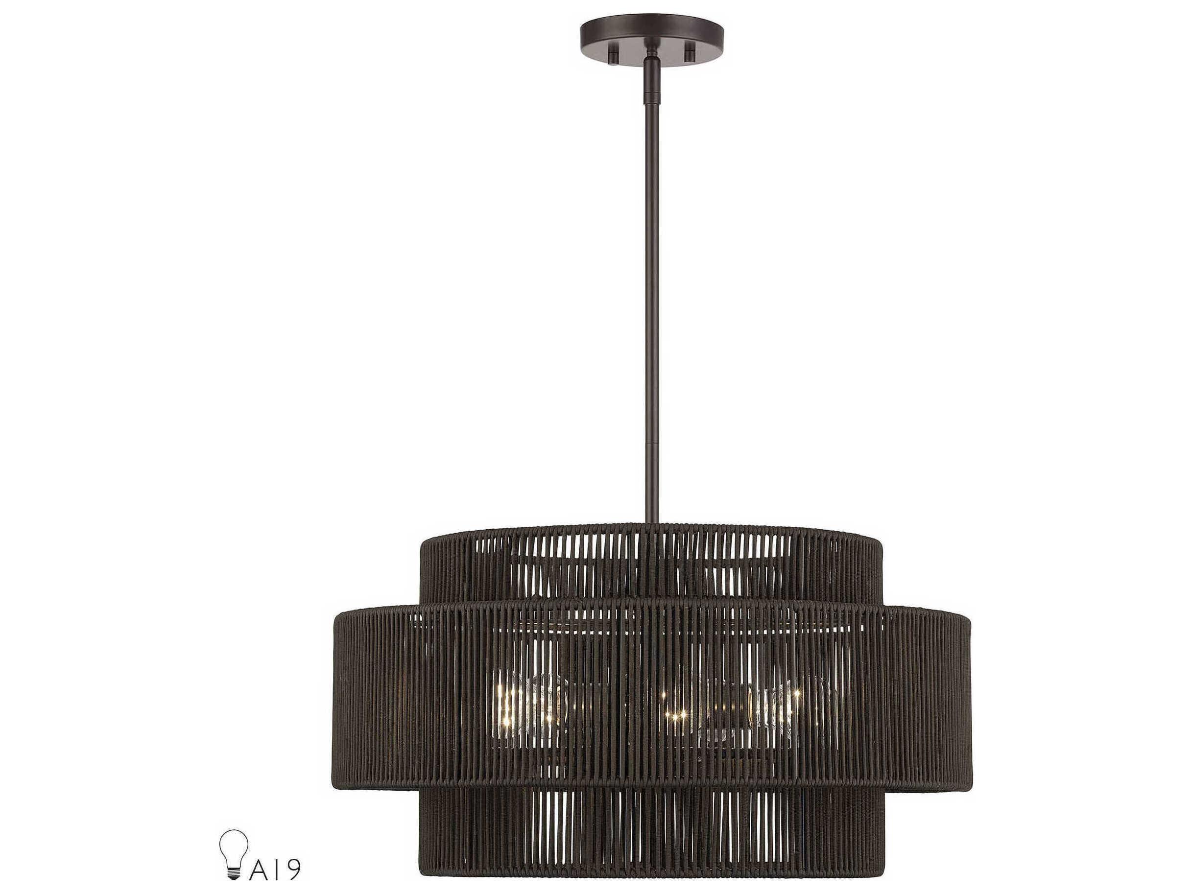 Livex Lighting Acordia 5-Light English Bronze Round Pendant