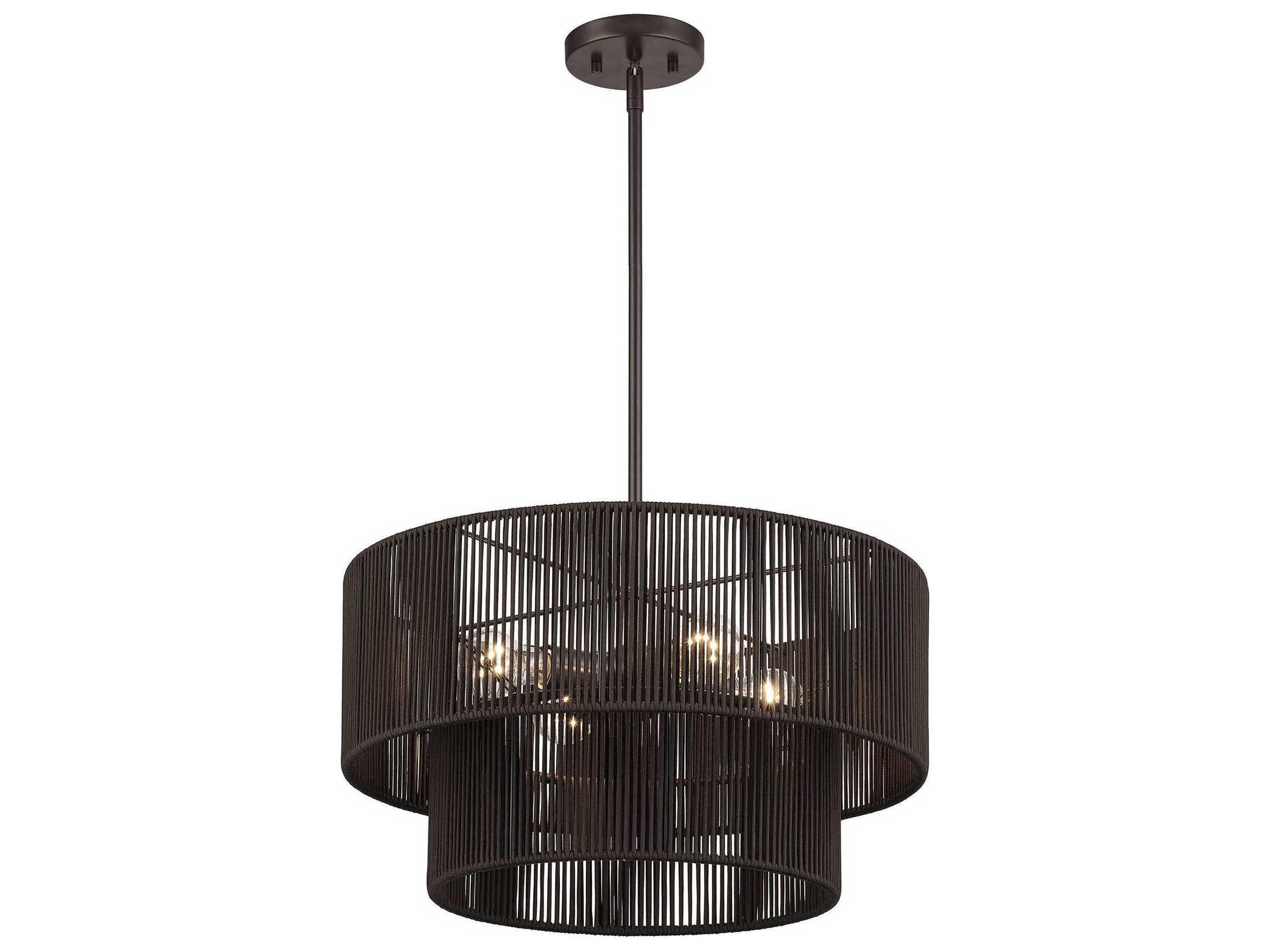 Livex Lighting Acordia 4-Light English Bronze Round Pendant